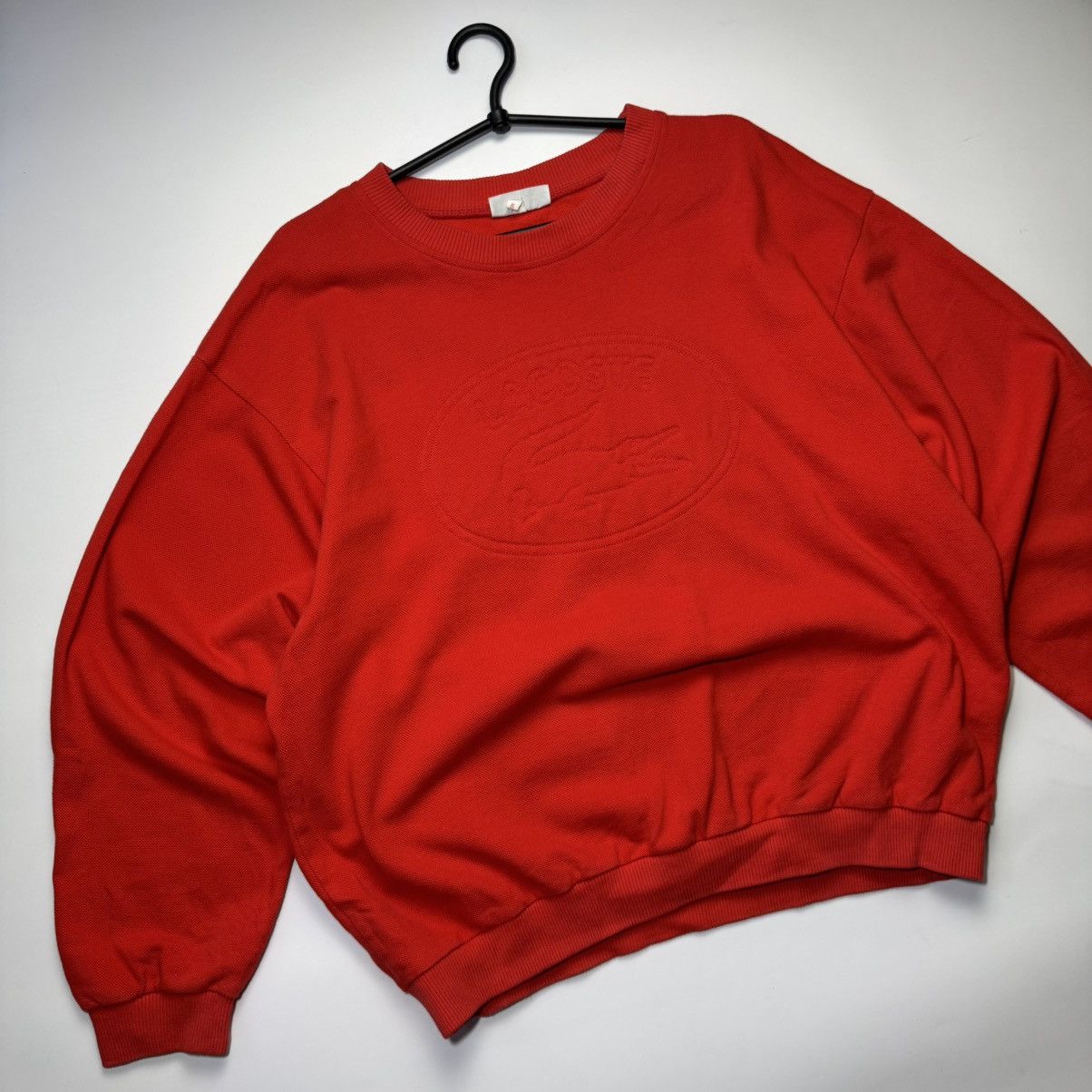 Lacoste Vintage Sweatshirt Chemise Lacoste Big Logo Oversized Fit Size US M / EU 48-50 / 2 - 1 Thumbnail