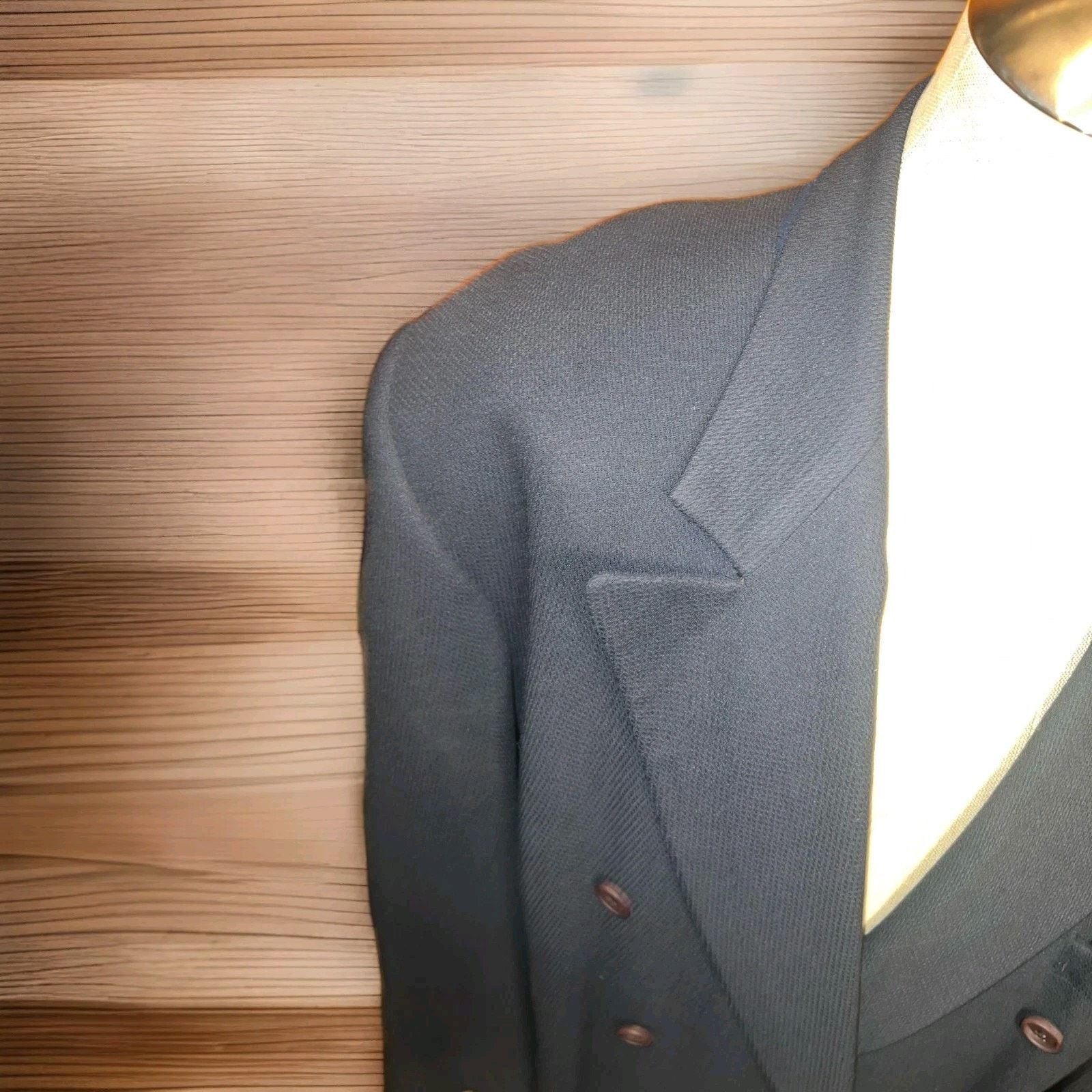 Giorgio Armani Giorgio Armani 3bt Navy Blue Blazer Size 46L Size 46L - 4 Thumbnail