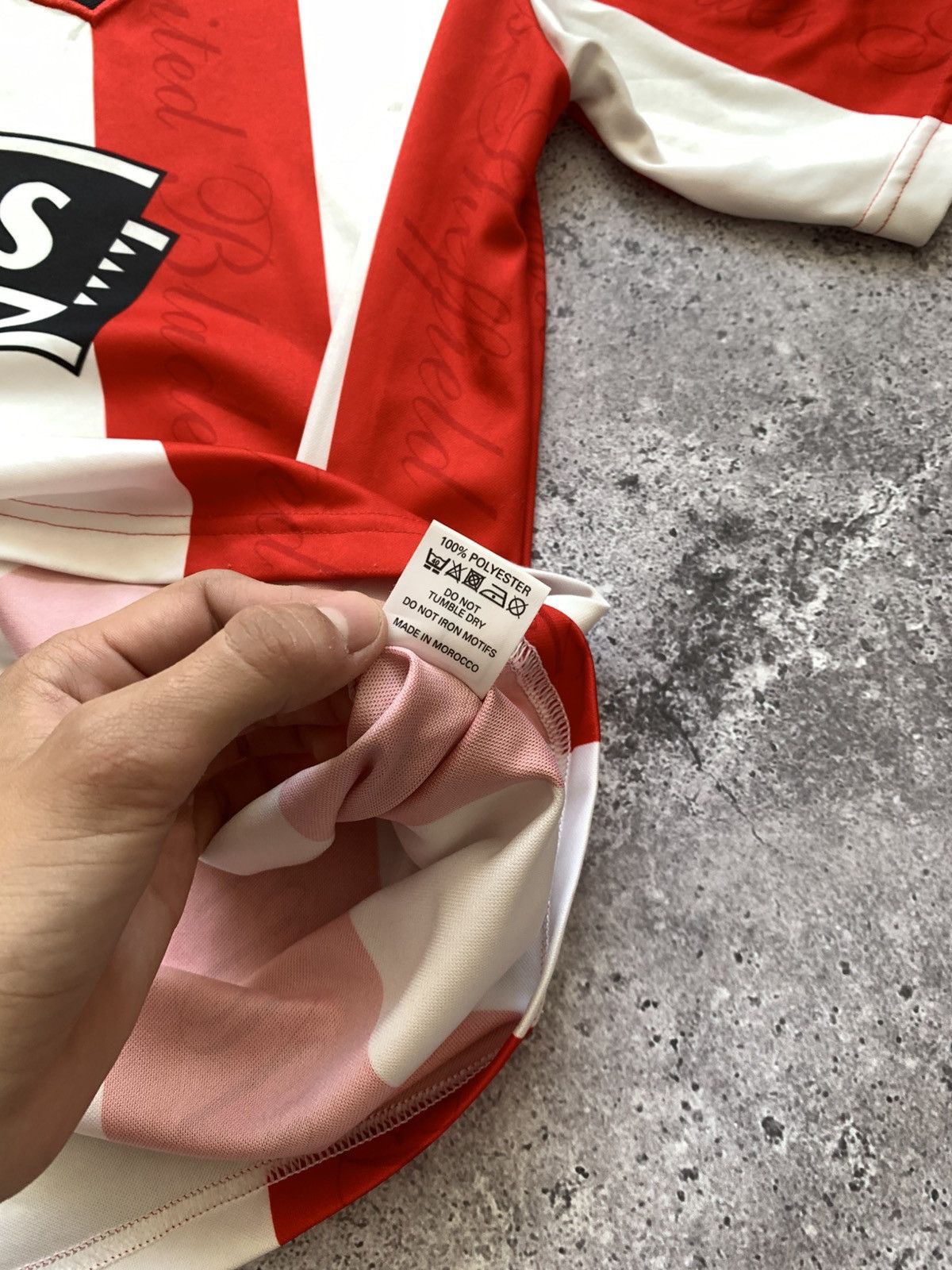 Other 🔥AVEC SHEFFIELD UNITED 1996 1997 HOME FOOTBALL SOCCER JERSEY Size US XL / EU 56 / 4 - 16 Thumbnail
