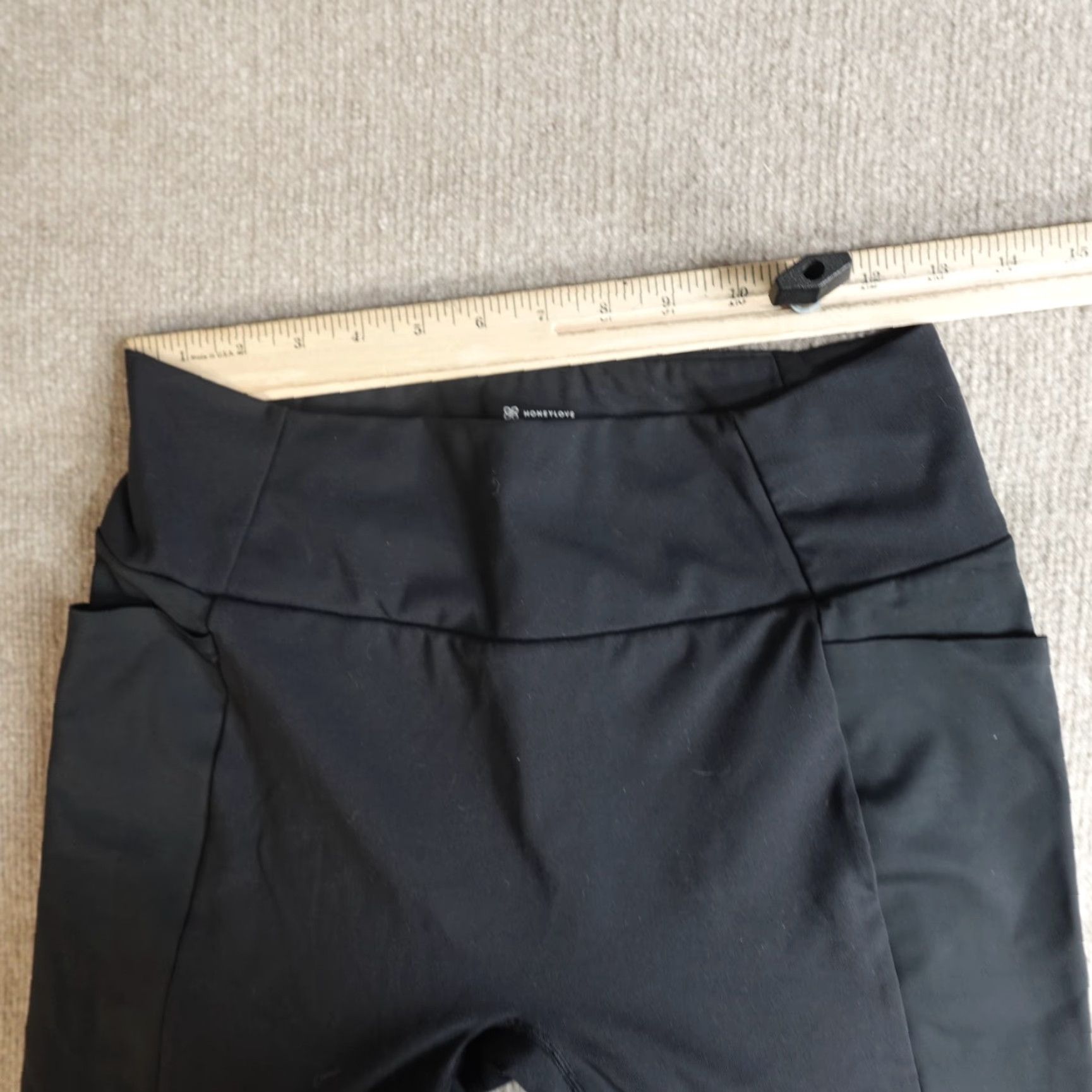 Vintage Honeylove Leggings Womens XL Black Solid 2.0 Activewear Yoga Legging Ankle 90s? Size 40" / US 18 - 4 Thumbnail