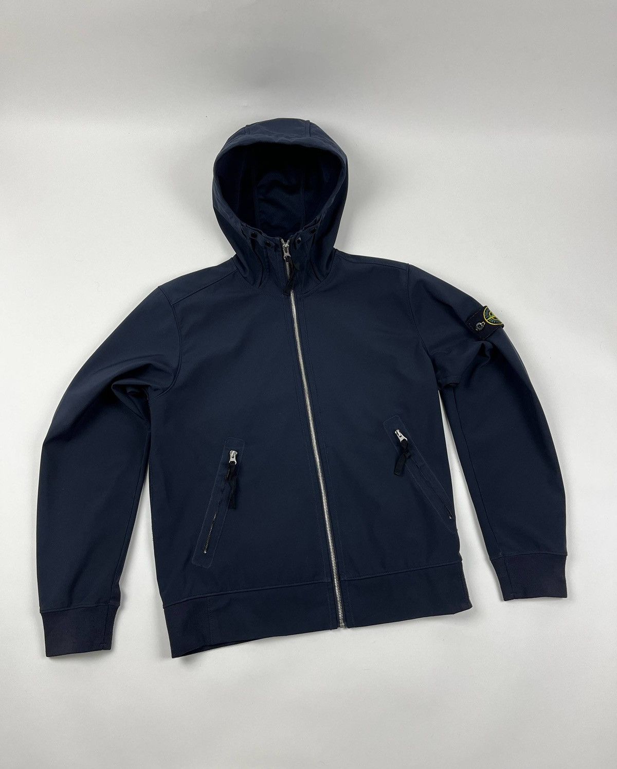 Stone Island Stone Island Light Soft Shell R Jacket Navy Hooded Zip Size US M / EU 48-50 / 2 - 3 Thumbnail