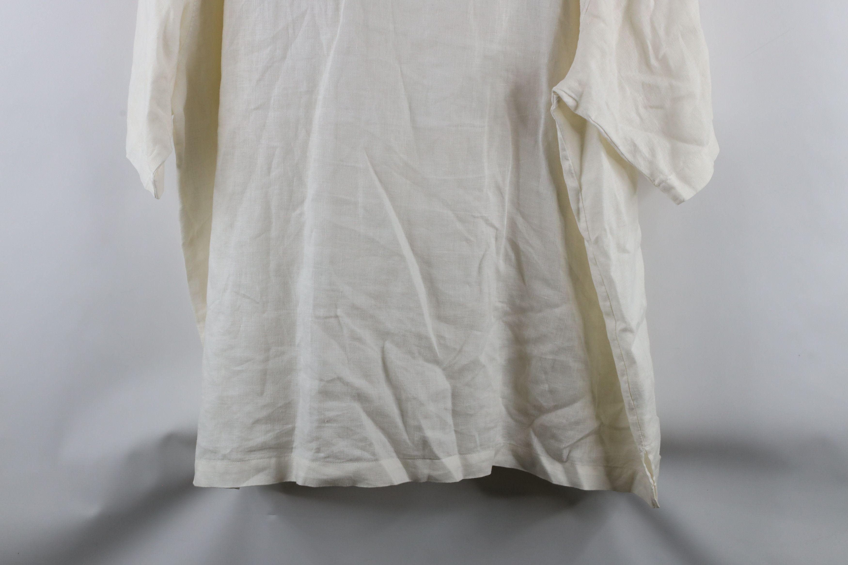 Tommy Bahama × Vintage Tommy Bahama Tree Golf Linen Short Sleeve Button Shirt Cream Size US XXL / EU 58 / 5 - 9 Thumbnail
