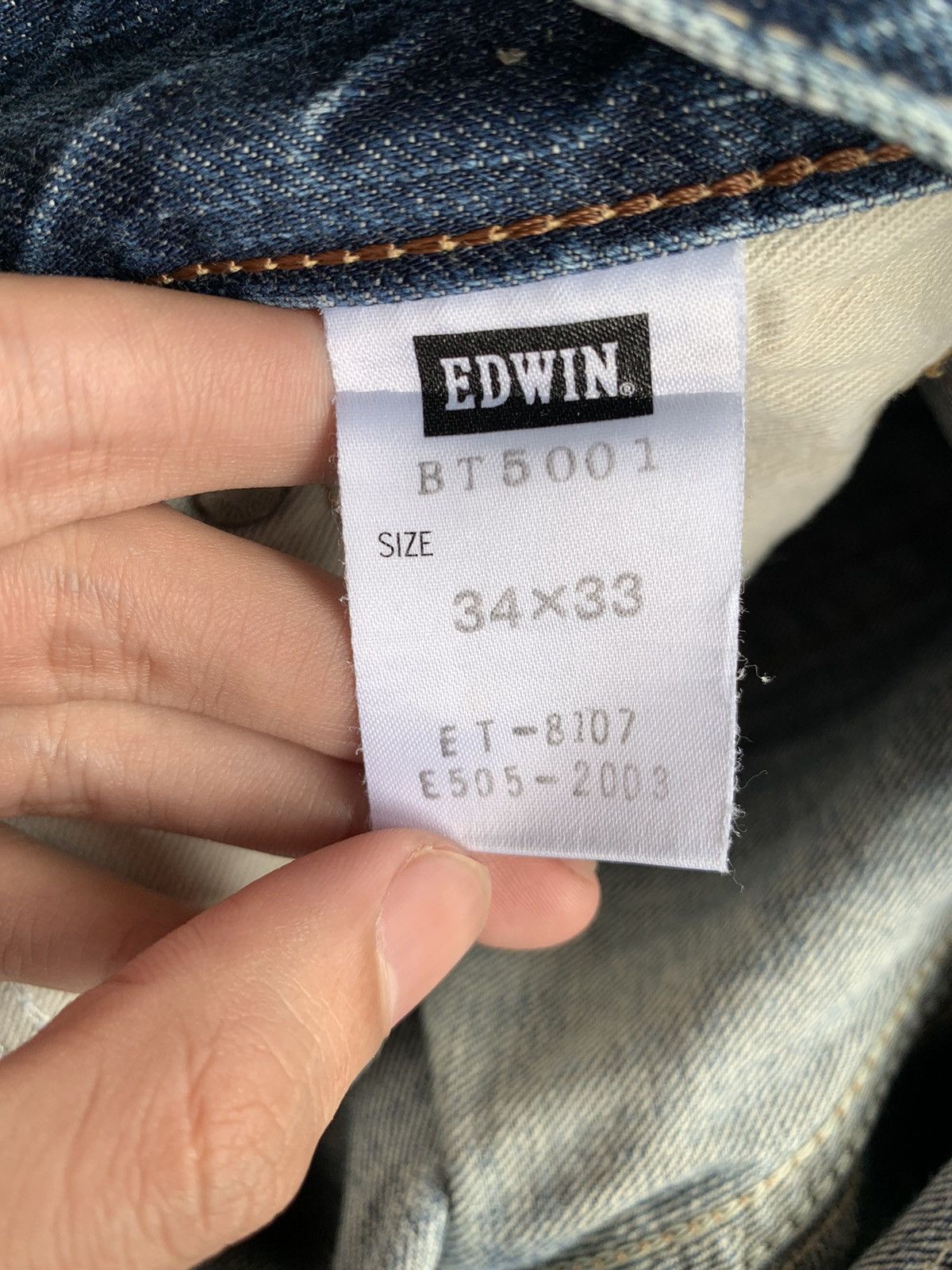 Edwin × If Six Was Nine × Japanese Brand FLARE EDWIN 503 BLUE TRIP PUNK STYLE RUSTY AND FADED ☠️🎌 Size US 35 - 16 Thumbnail