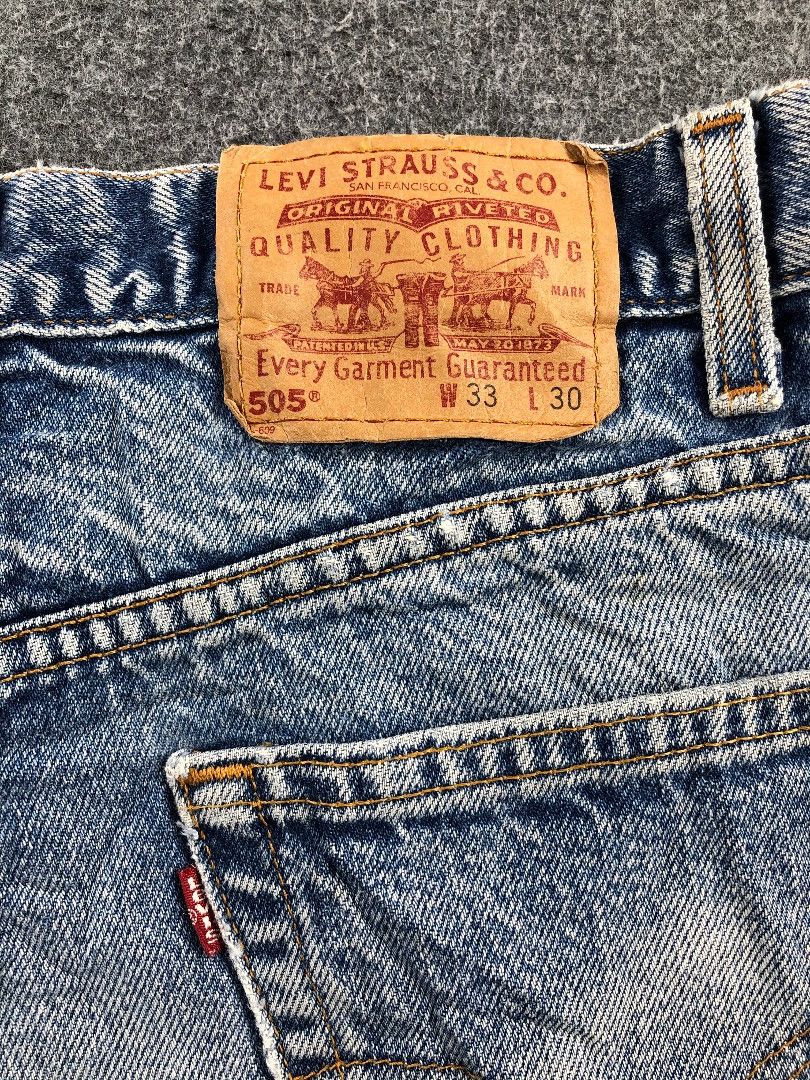 Levi's Vintage 90s Light Wash Levis 505 Jeans-JM682 Size US 32 / EU 48 - 5 Thumbnail