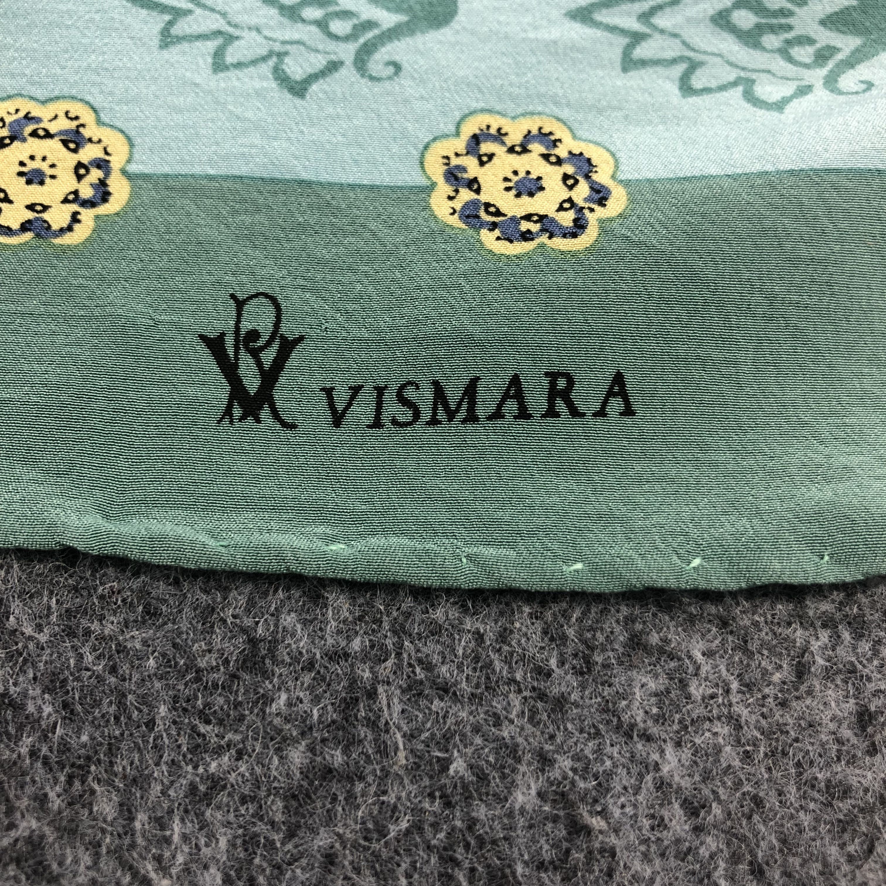 Japanese Brand Vintage Vismara Paisley Silk Scarf M320 Size ONE SIZE - 3 Thumbnail