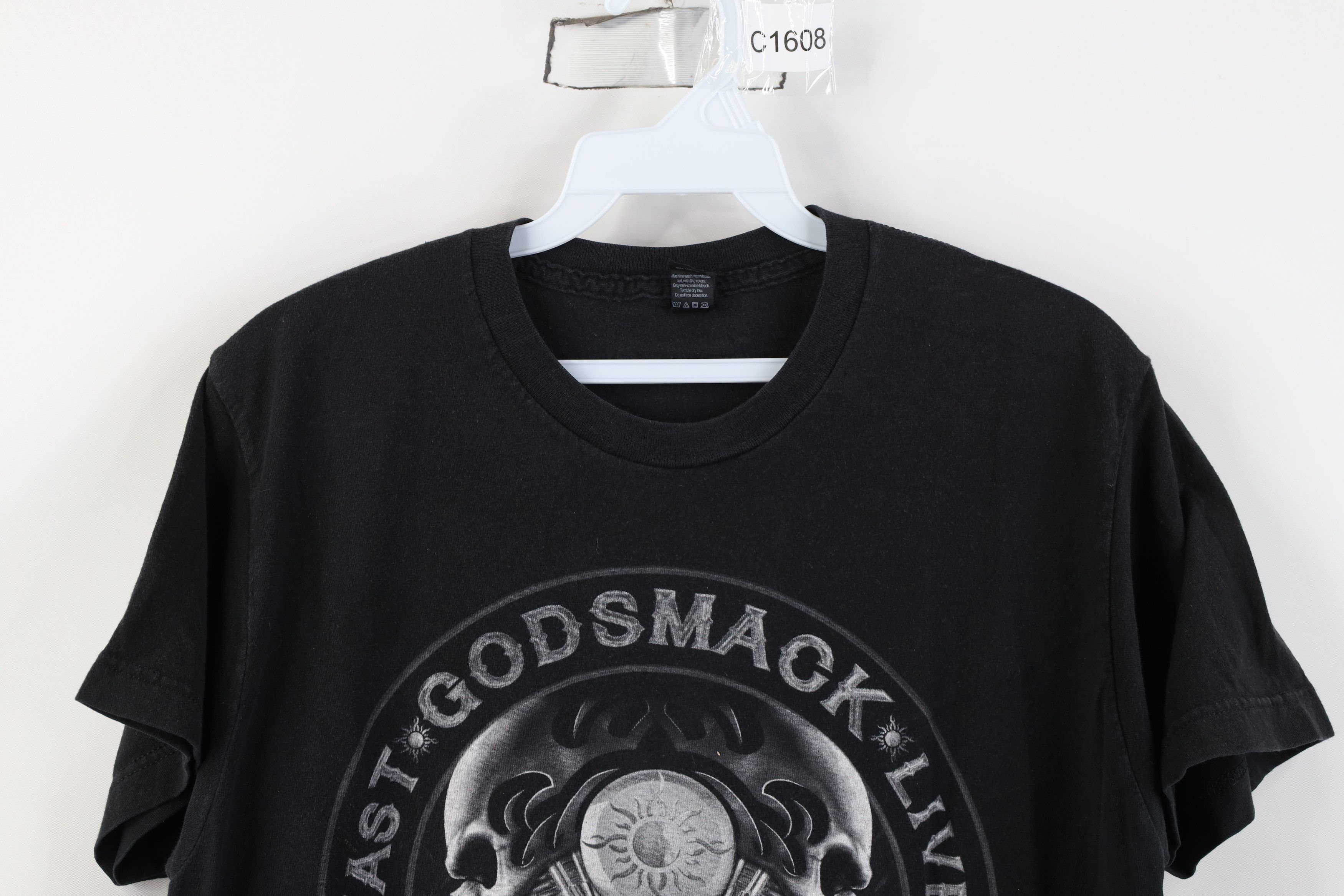 Vintage Y2K Skull Motorcycle Tribal 2018 Tour Godsmack Band T-Shirt Size US M / EU 48-50 / 2 - 2 Thumbnail