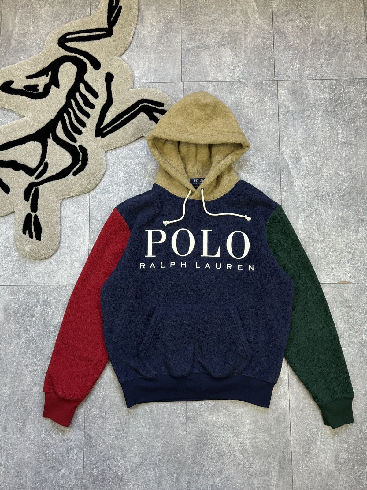 Polo Ralph Lauren Mens Vintage Polo Ralph Lauren collab polar fleece hoodie Size US S / EU 44-46 / 1 - 3 Thumbnail