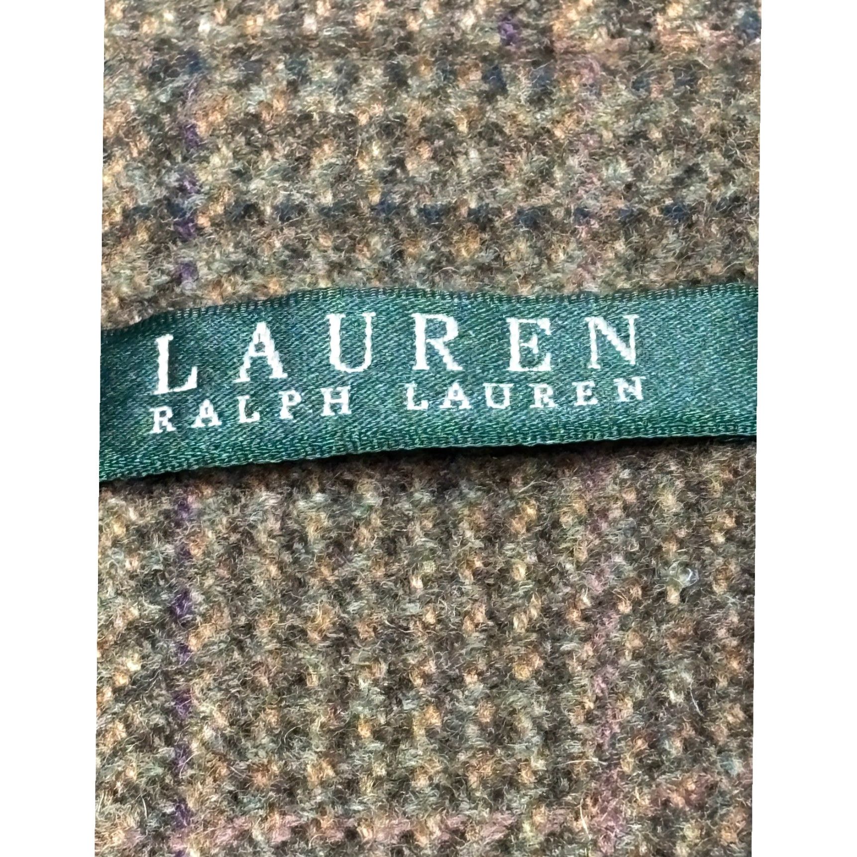 Ralph Lauren VINTAGE Lauren Ralph Lauren Coat Wool Blend Glen Plaid Brown Tan Leather Trim Size 16 Size XXL / US 16-18 / IT 52-54 - 4 Thumbnail