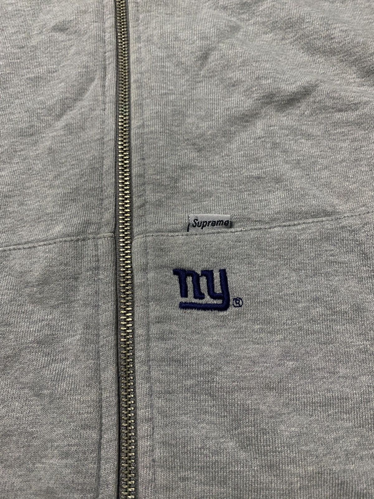 Hypebeast FIRE 🔥 VINTAGE SUPREME NY ZIP UP HOODIE DISTRESSED REWORK Size US L / EU 52-54 / 3 - 11 Thumbnail