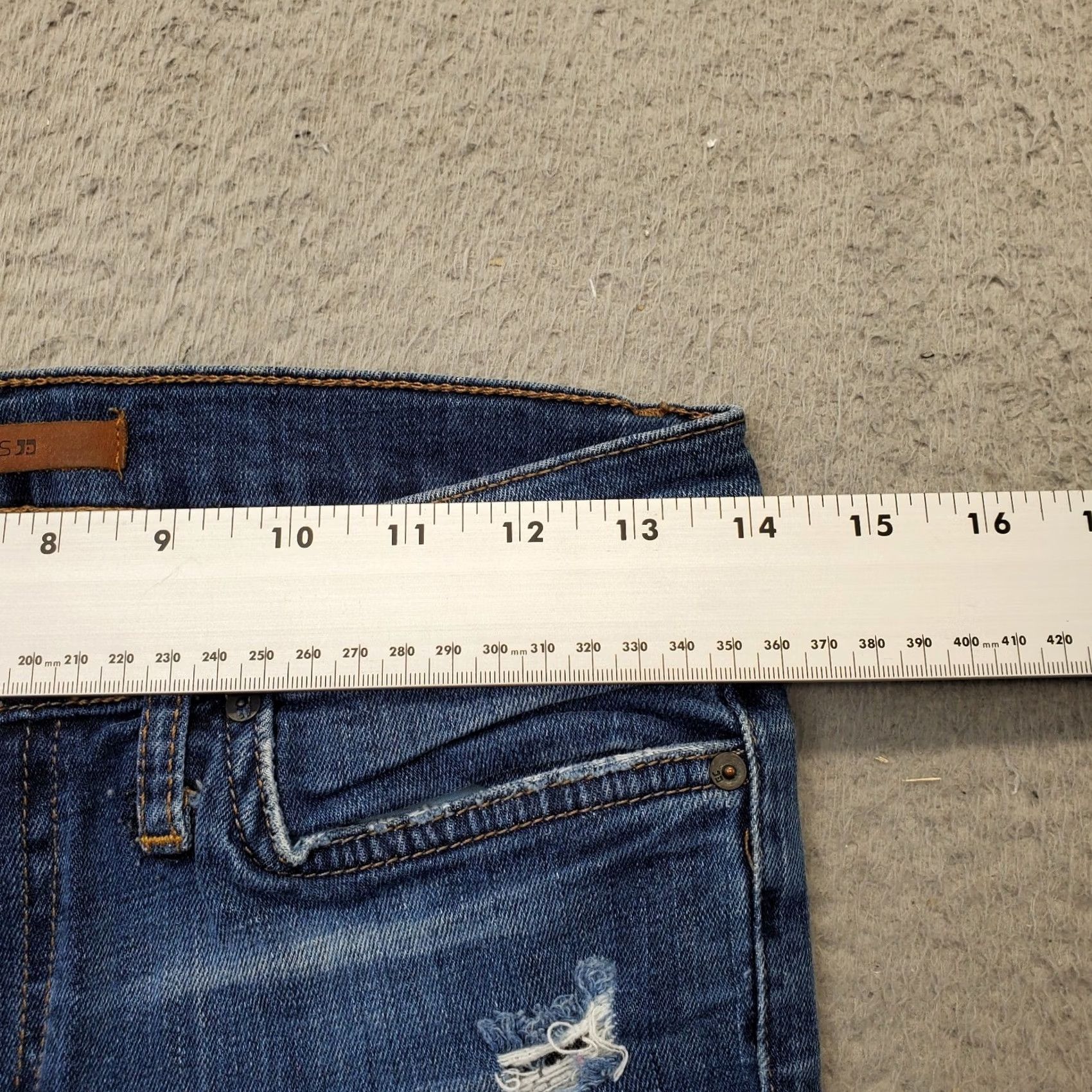 Vintage Joe's Jeans Womens Size 28 Blue Denim Super Skinny Slim Fit Stretch Distressed Jeans Size 28" / US 6 / IT 42 - 6 Thumbnail