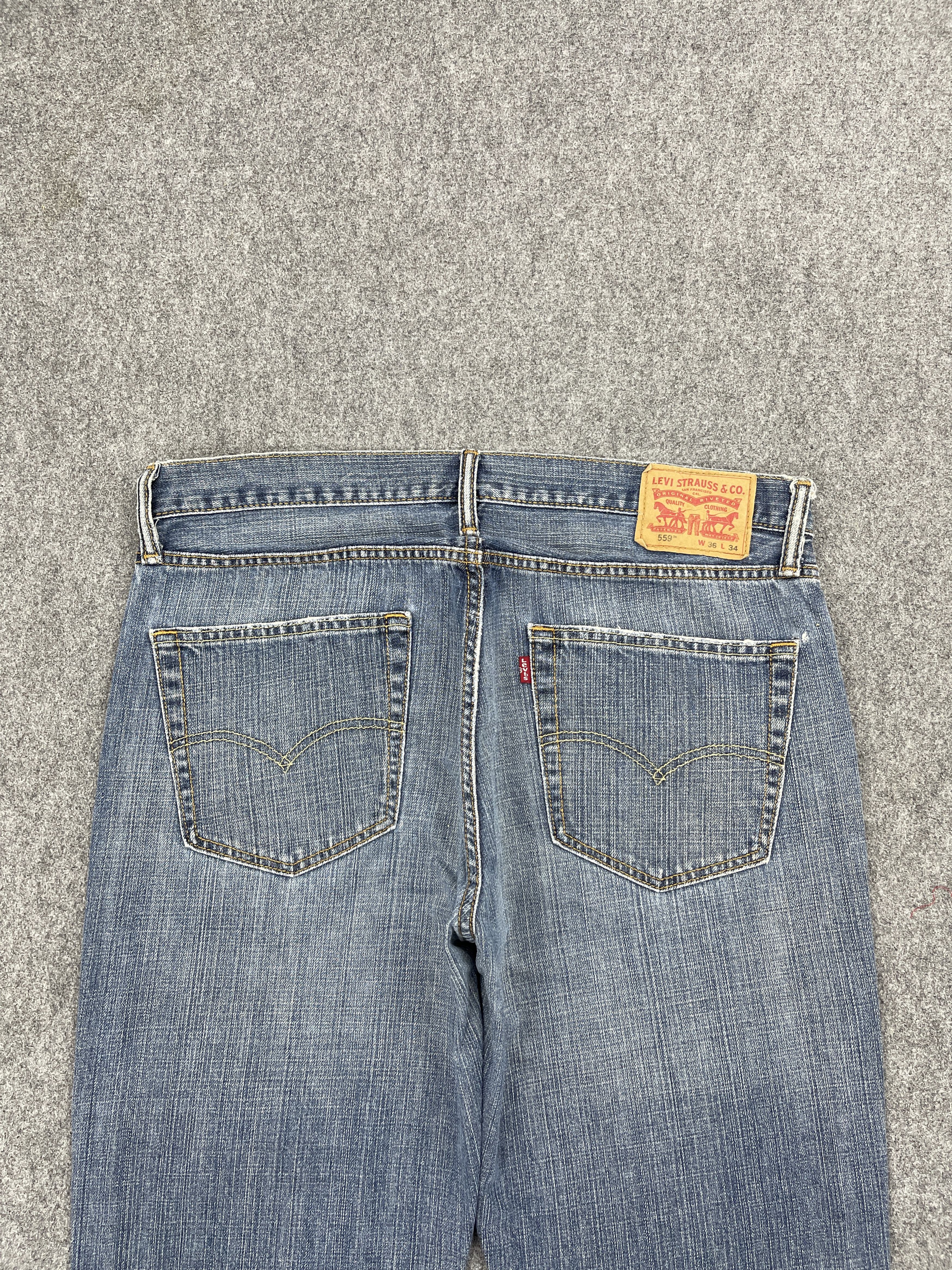 Levi's × Vintage Light Washed Vintage Levis 559 Jeans DP2507 Size US 36 / EU 52 - 4 Thumbnail