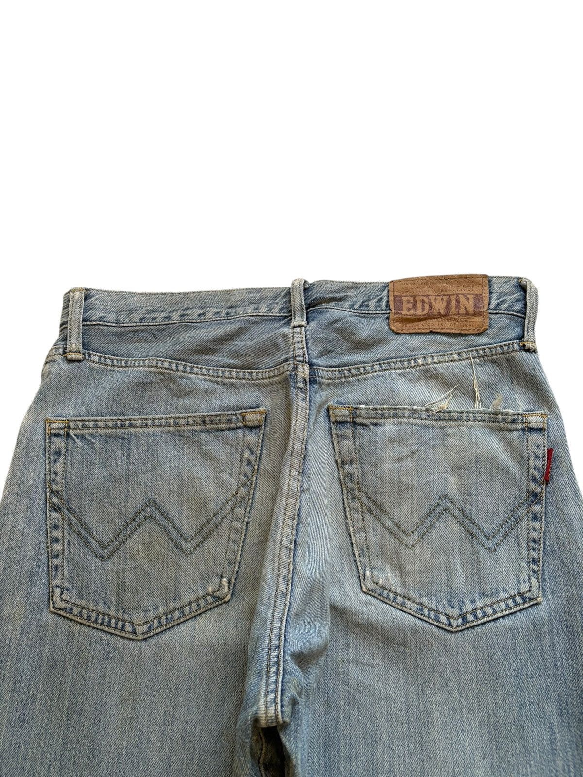 Edwin Vintage Edwin Mud Wash Distressed Baggy Jeans Size US 31 - 8 Thumbnail