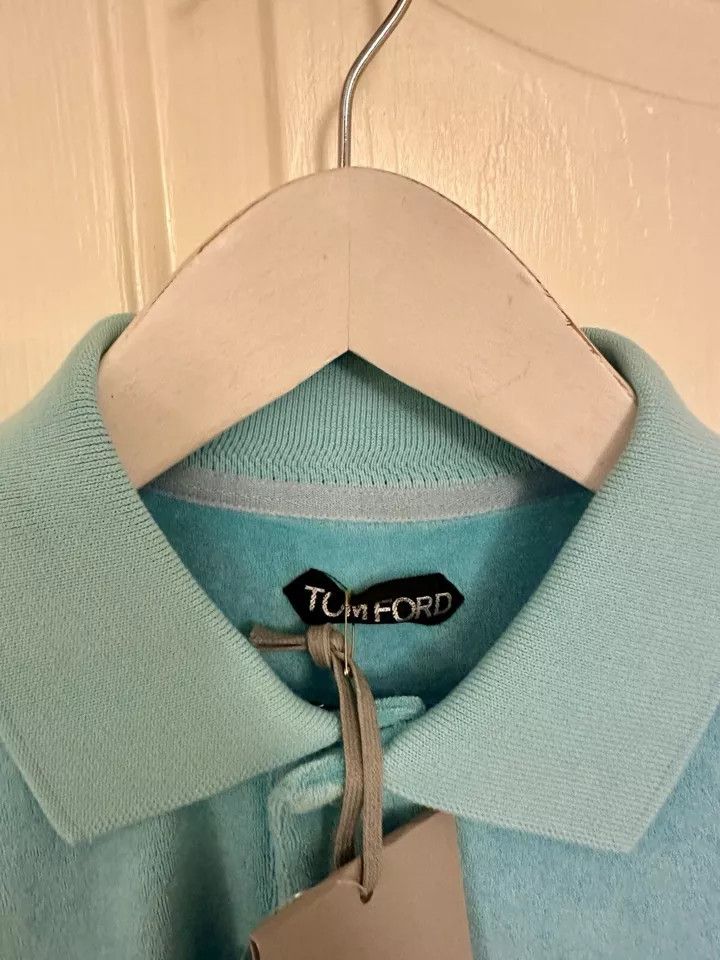 Tom Ford o1ebxxf0225 Polo Shirt in Light Blue Size US M / EU 48-50 / 2 - 4 Thumbnail