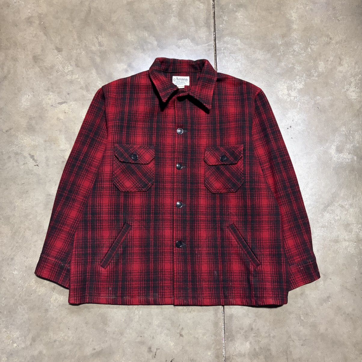 Woolrich Woolen Mills Vintage 60s Amana Woolen Mills Buffalo Plaid Jacket Shacket Size US XL / EU 56 / 4 - 4 Thumbnail