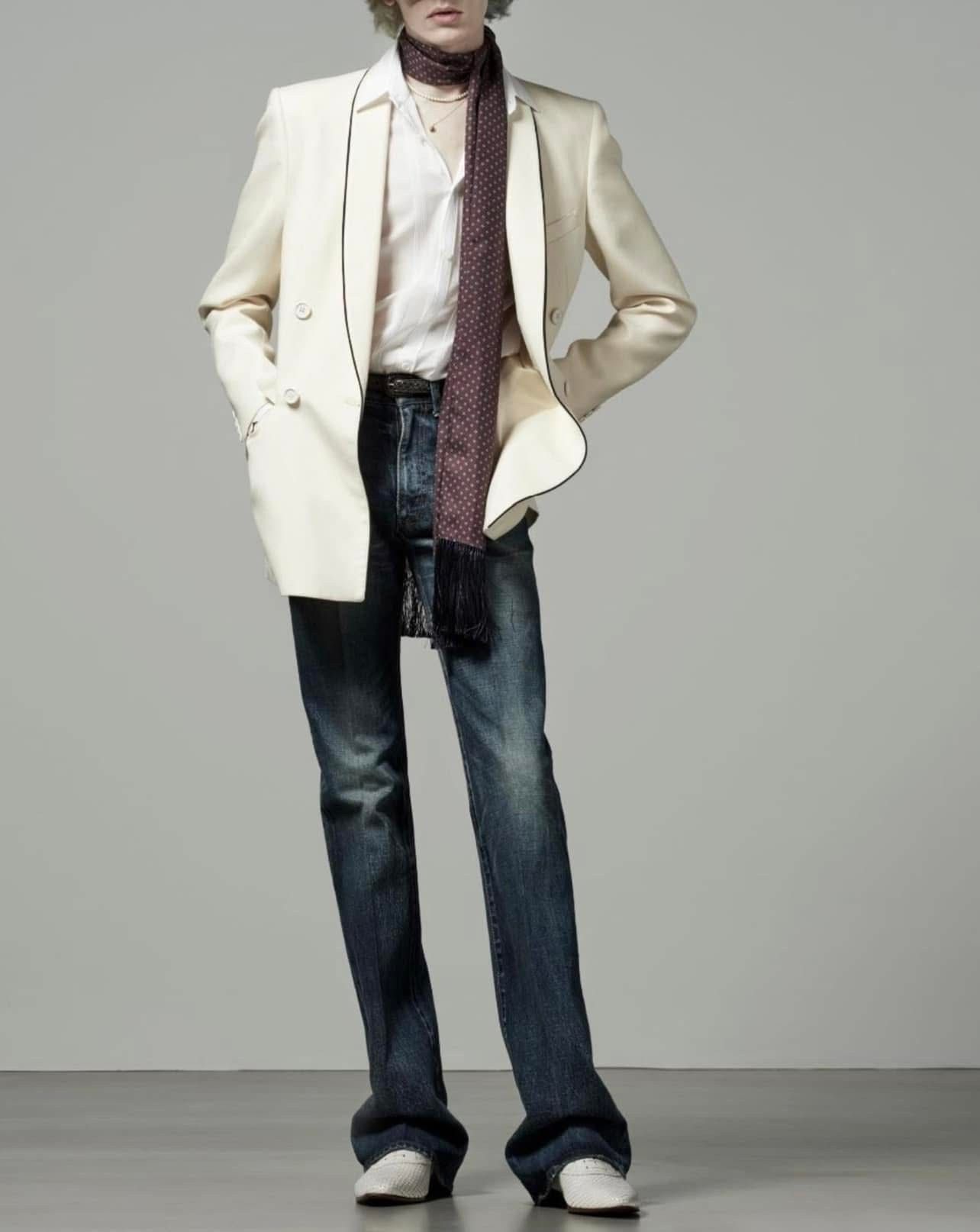 Celine × Hedi Slimane 20SS Silk Tuxedo Jacket Shawl Collar Size 46R - 1 Thumbnail