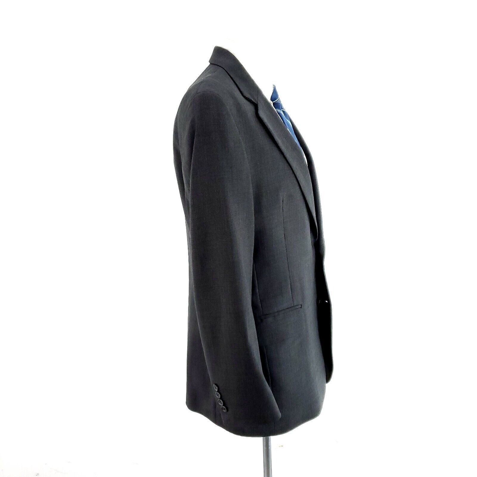 Jos. A. Bank Jos A Bank Wool 2 Button Blazer 40R Gray Star Check Sport Co Size 40R - 6 Thumbnail