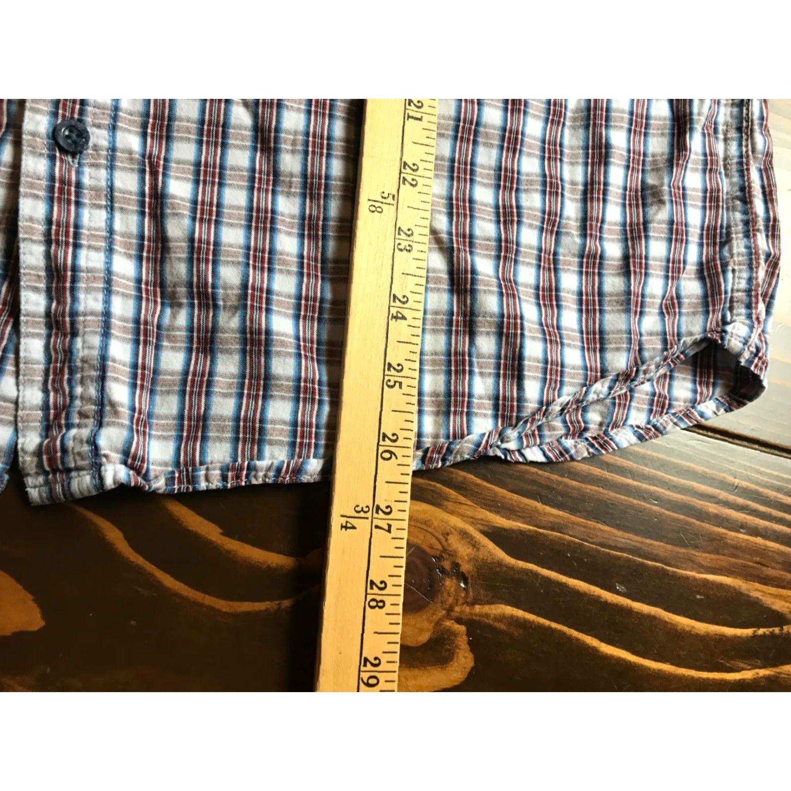 Vintage Urban Pipeline Shirt Mens Large White Blue Red Plaid Button Up Size US L / EU 52-54 / 3 - 5 Thumbnail