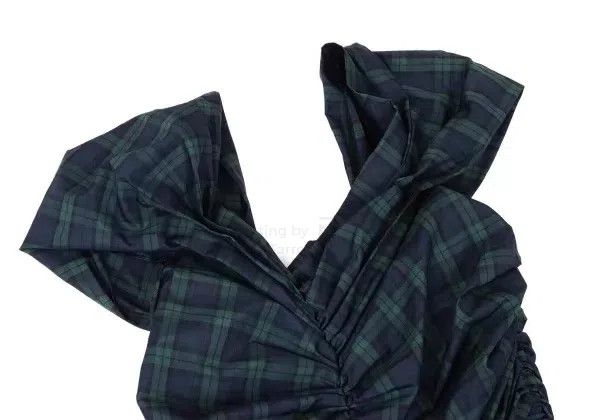 Comme des Garcons Comme Des Garcons Green Vintage Plaid Deform Dress Size XS / US 0-2 / IT 36-38 - 5 Thumbnail
