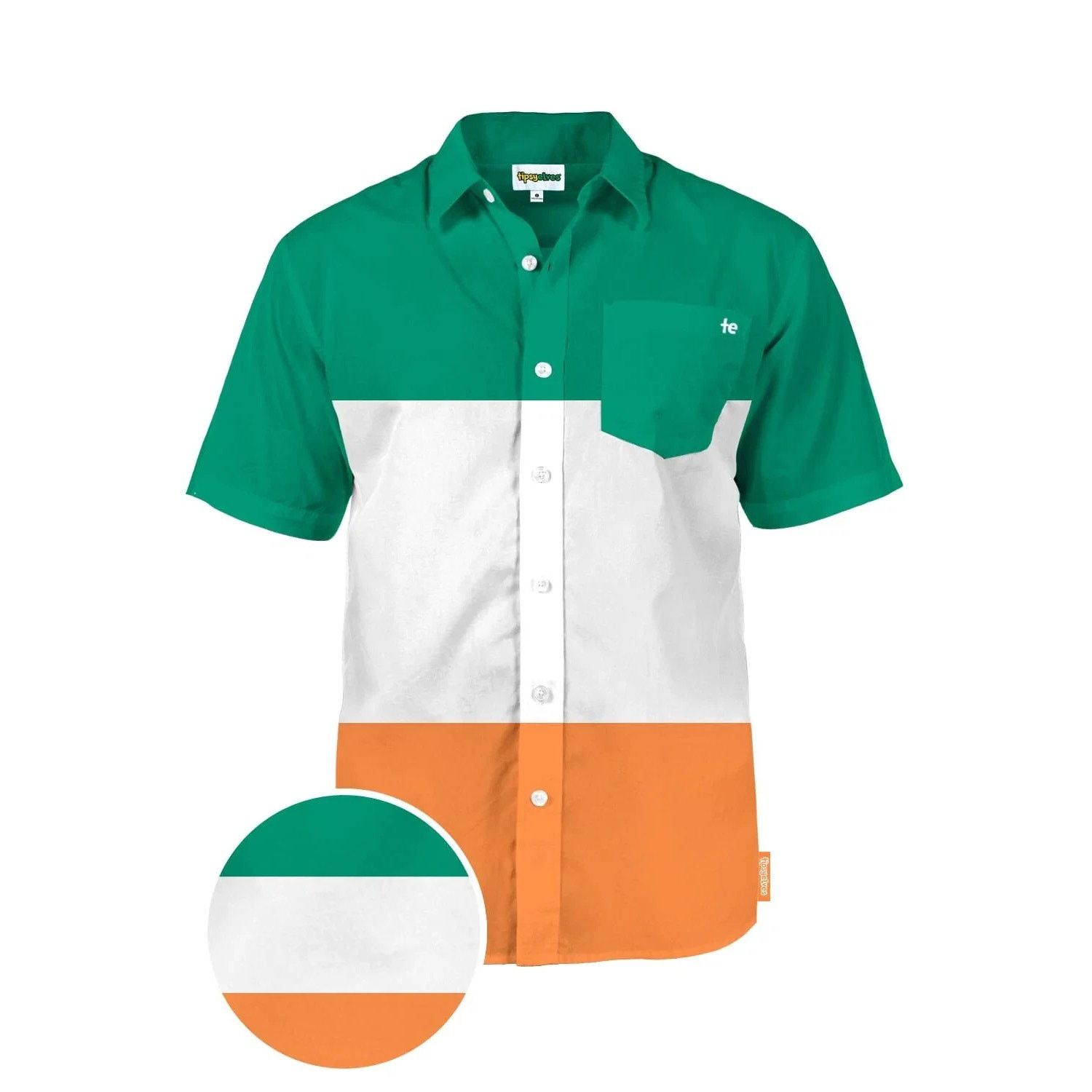 Tipsy Elves Tipsy Elves Irish Flag Button Up Shirt Men’s XL St Patrick’s Size US XL / EU 56 / 4 - 3 Thumbnail
