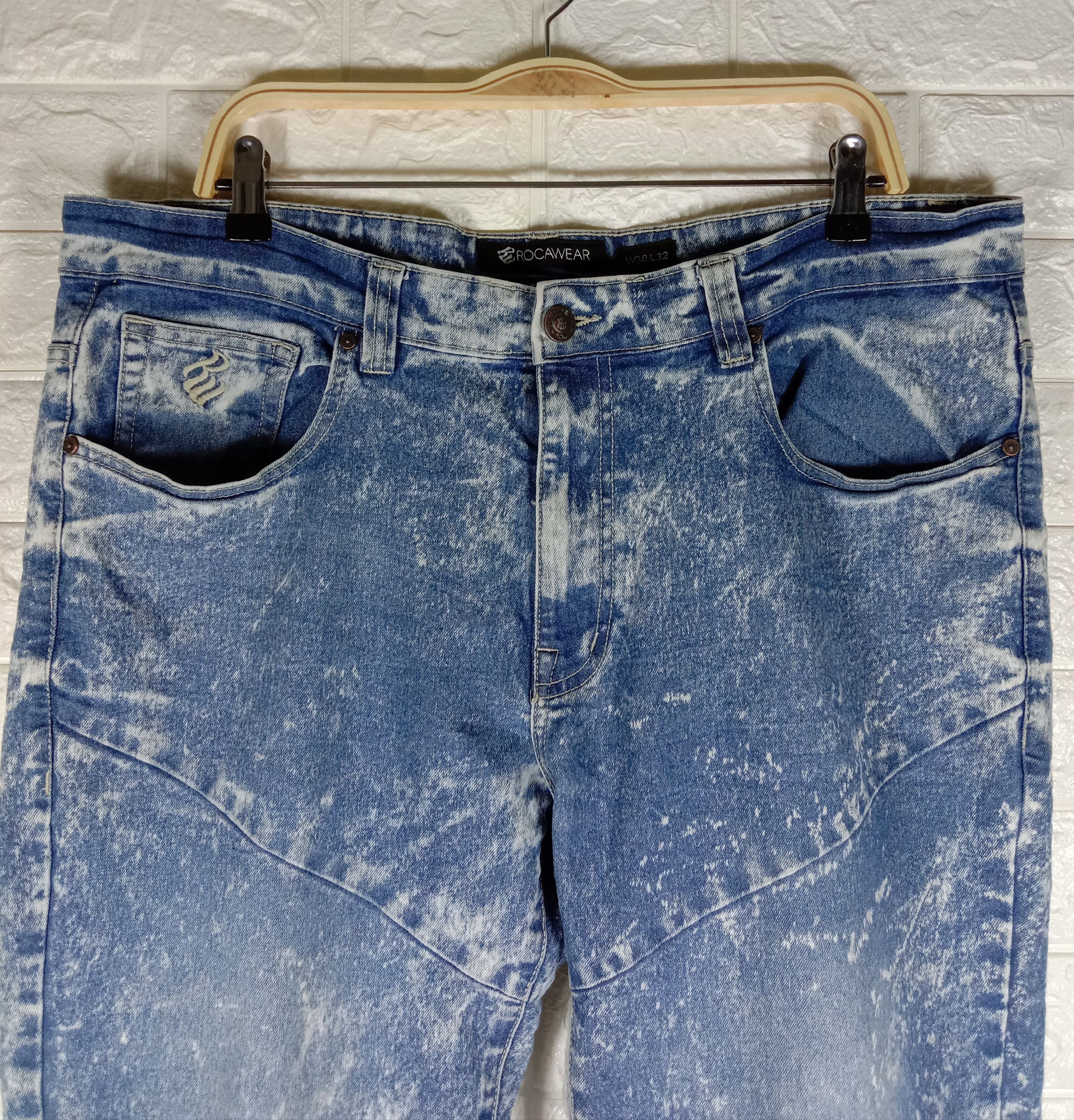 Beauty Beast Indigo Dye Rocawear Jeans Slim Fit Denim Size US 38 / EU 54 - 2 Thumbnail