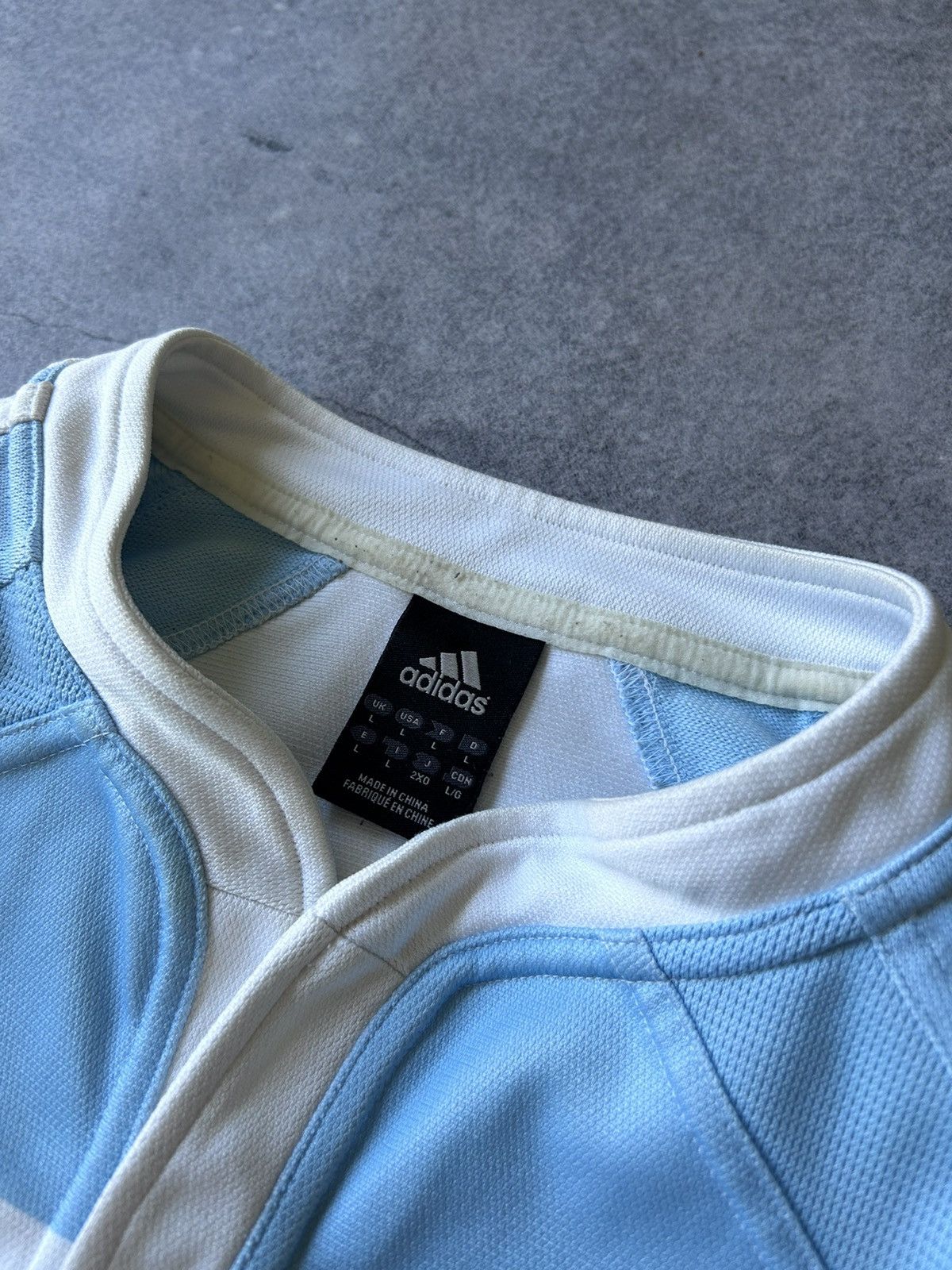 Vintage Vintage Adidas UAR visa rare big logo jersey Size US L / EU 52-54 / 3 - 3 Thumbnail