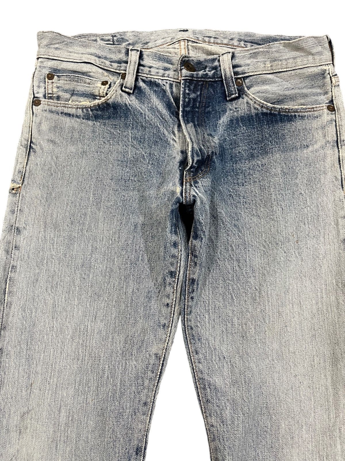 Japanese Brand × Who Decides War Vintage Back NumbeR Selvedge Japan Made Faded Denim Size US 32 / EU 48 - 2 Thumbnail