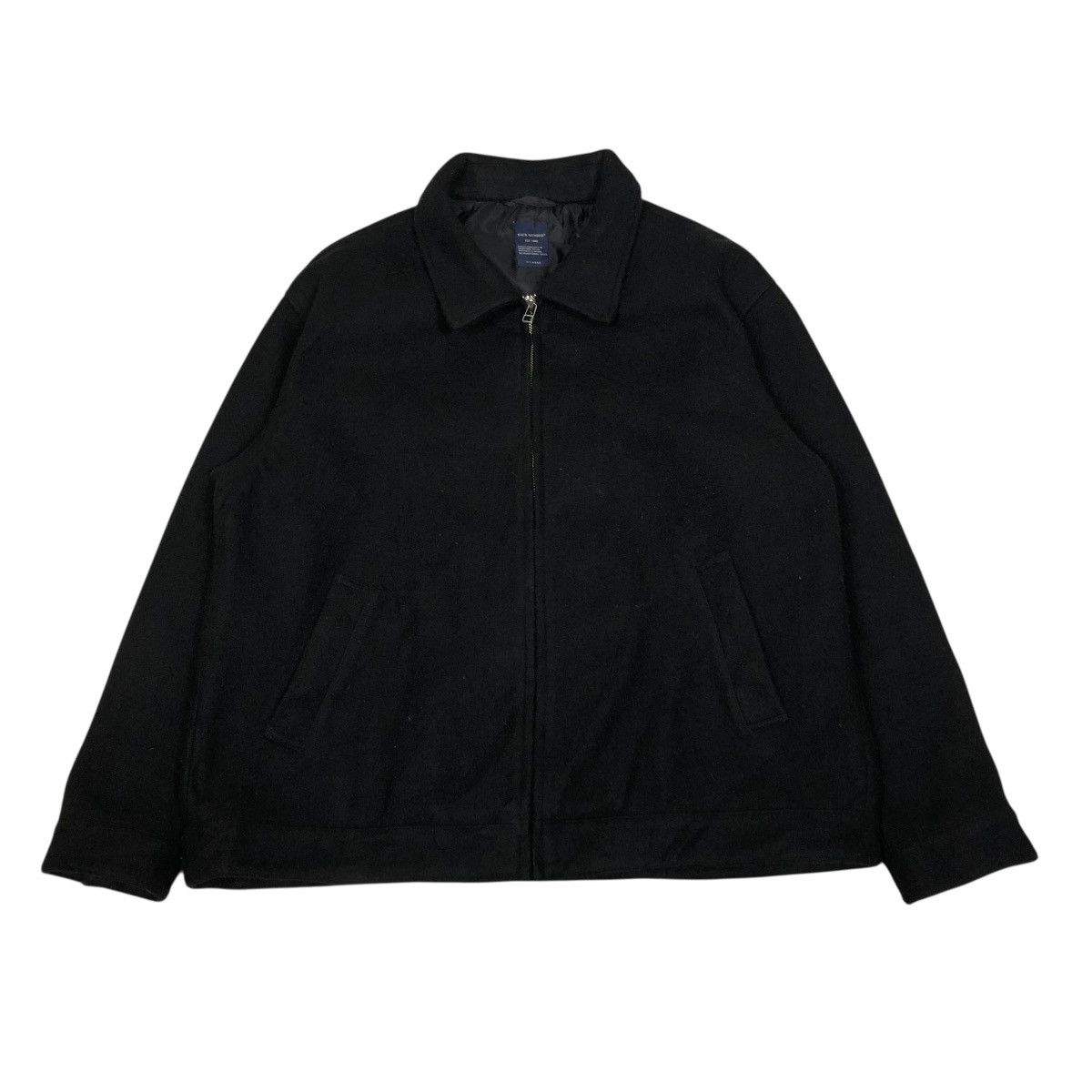 Japanese Brand 🔥VINTAGE WOOL BIKER JACKET BACK NUMBER ISSEY MIYAKE Size US XL / EU 56 / 4 - 1 Thumbnail