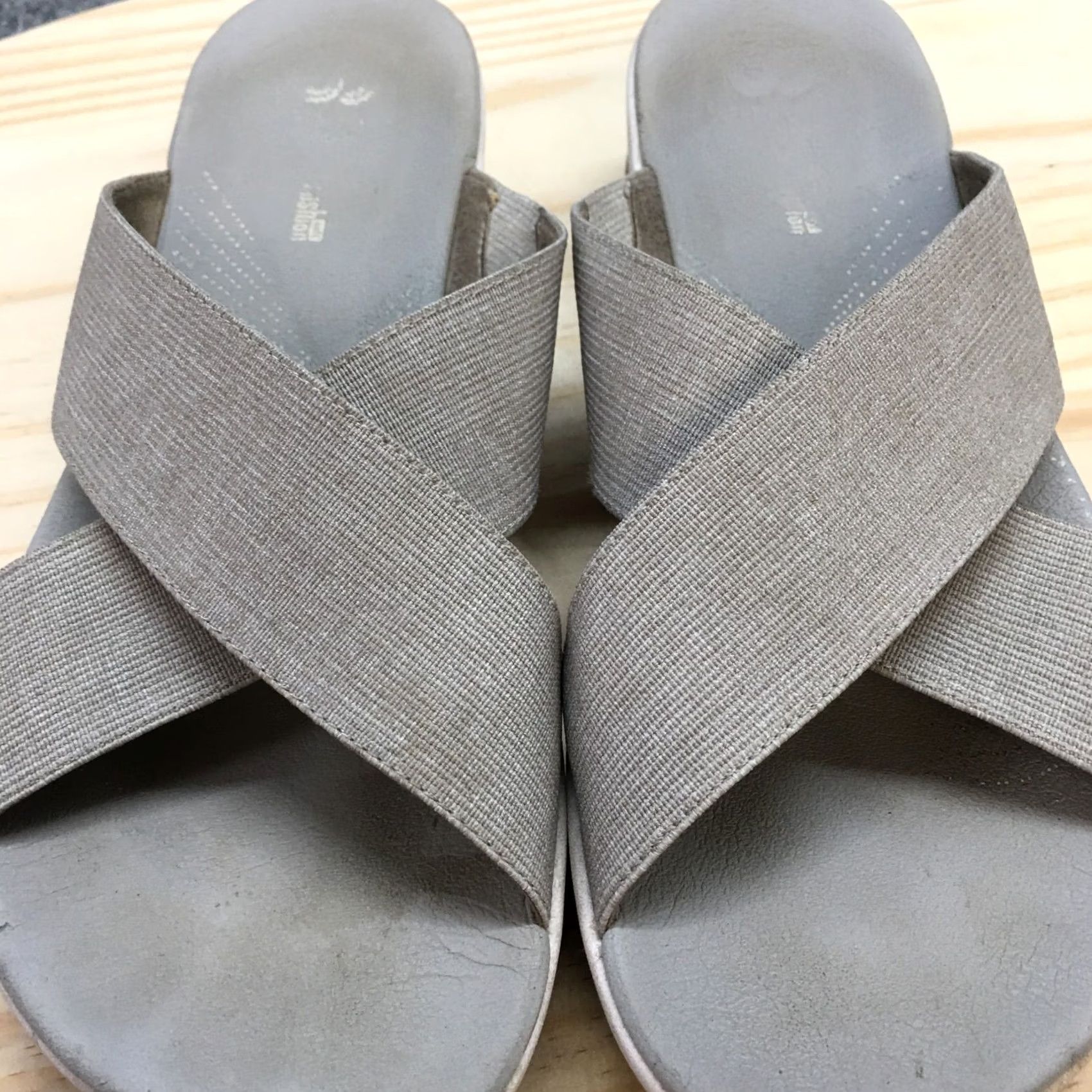 Clarks Clarks Arla Elin Sandals Slides Gray Slip On Casual Open Toe 9 M 26134509 Womens Size US 9 / IT 39 - 5 Thumbnail