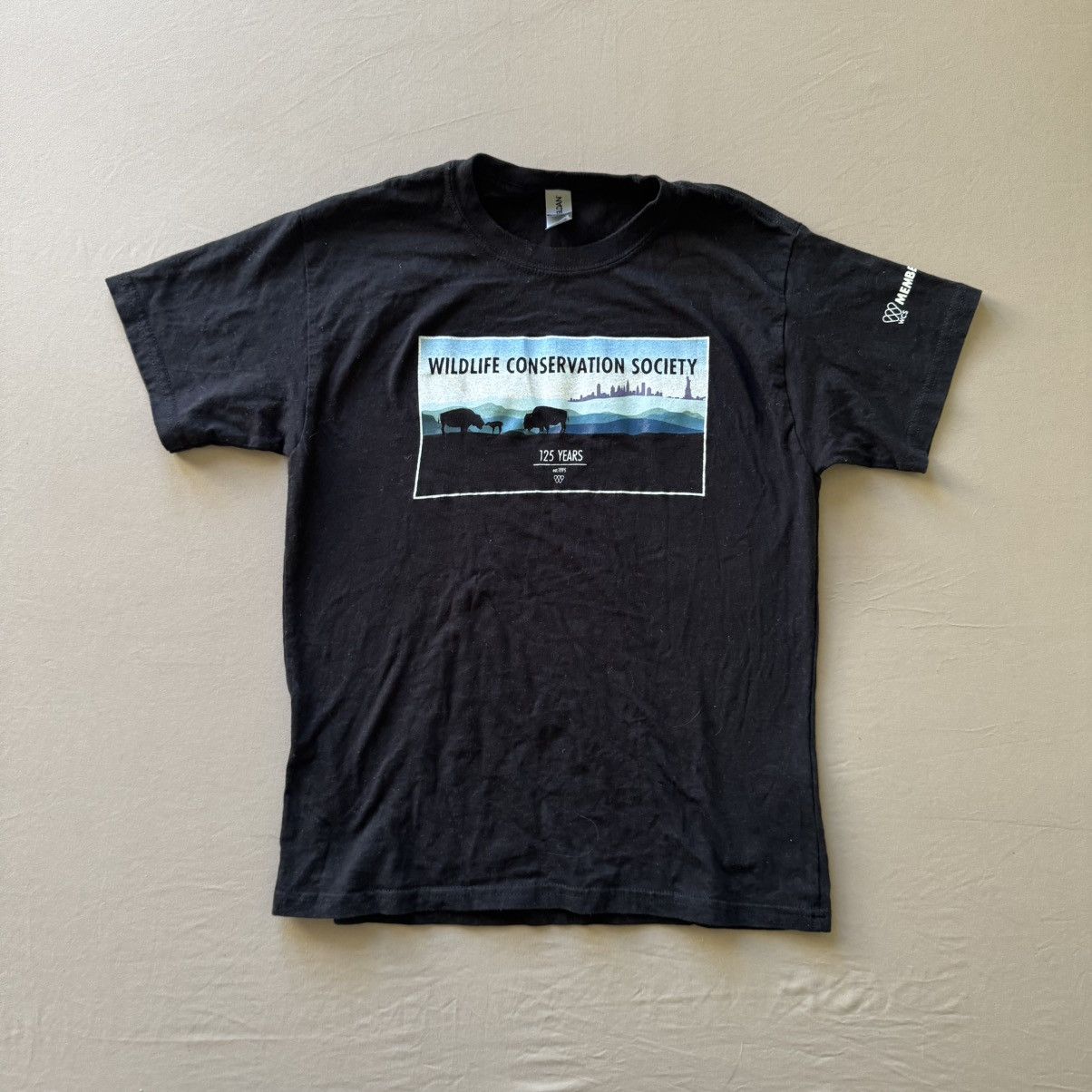 Vintage Wildlife Conservation Society Anniversary Graphic Tee Size XS / US 0-2 / IT 36-38 - 1 Thumbnail
