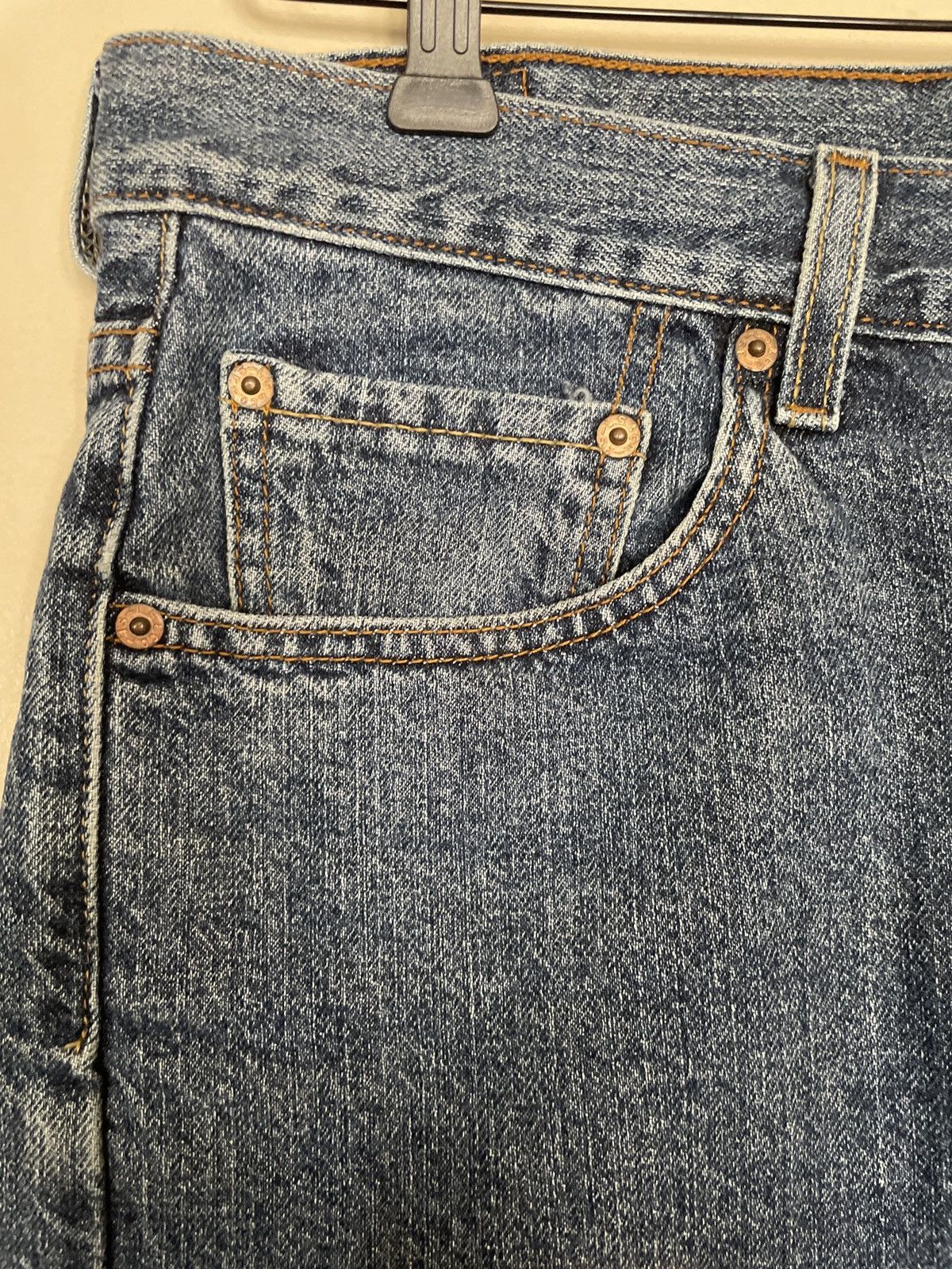 Levi's × Vintage Levi’s 550 Blue Denim Jean Shorts Size 34 Jorts Relaxed Fit Size US 34 / EU 50 - 2 Thumbnail