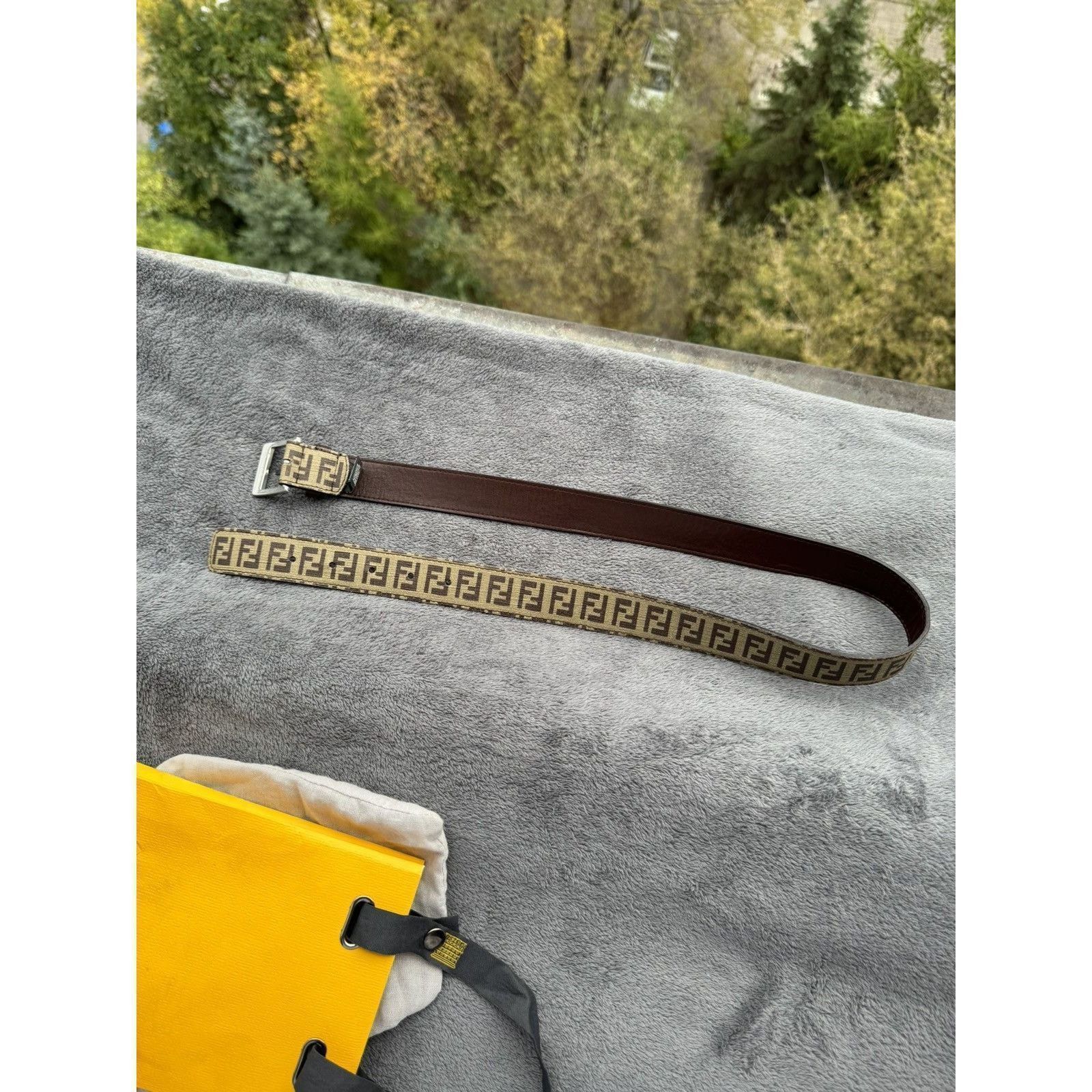Fendi Vintage fendi ff monogram pattern logo womens belt Size ONE SIZE - 4 Thumbnail