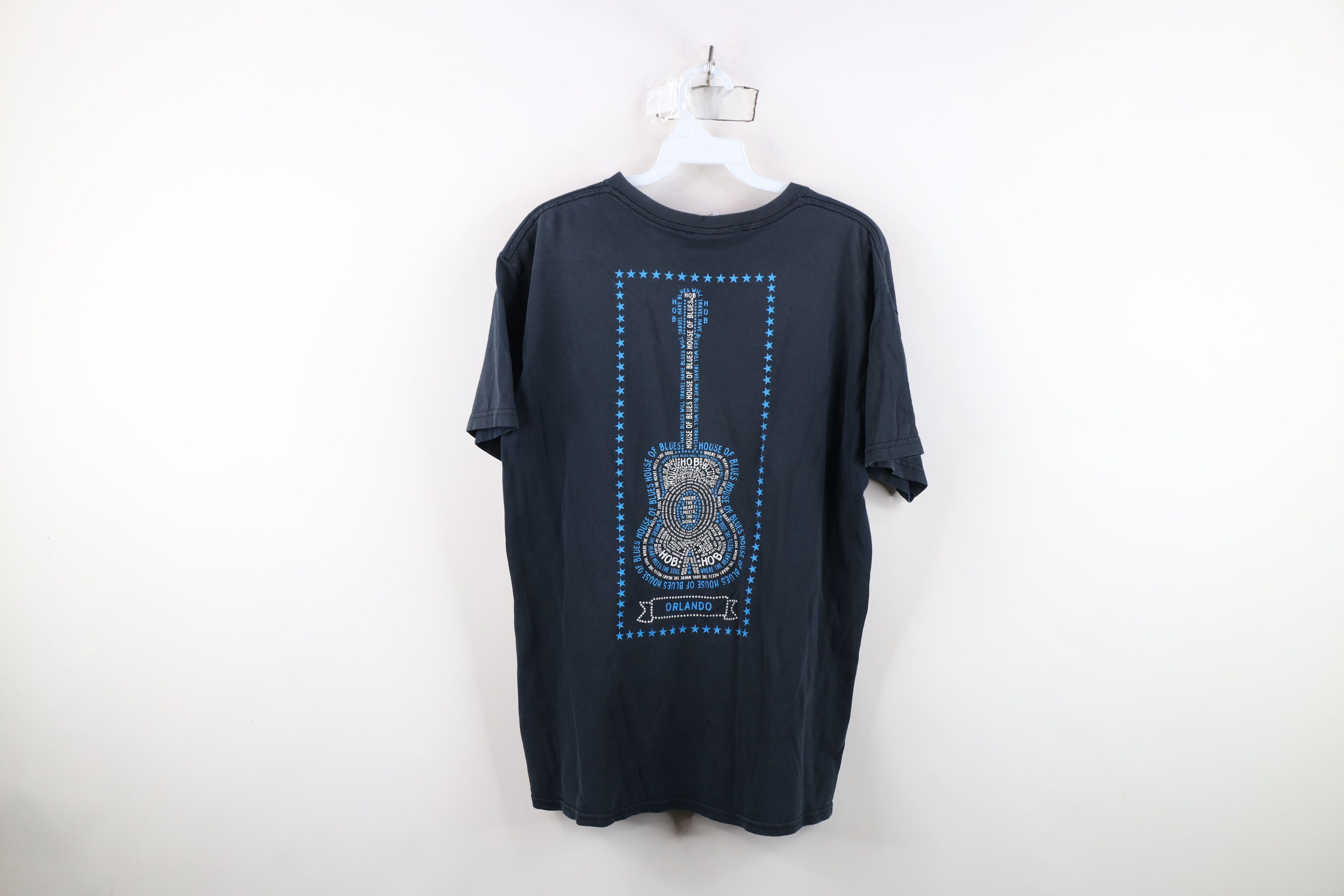 Vintage Vtg Y2K House of Blues Orlando Guitar Fire Heart T-Shirt Size US M / EU 48-50 / 2 - 13 Thumbnail