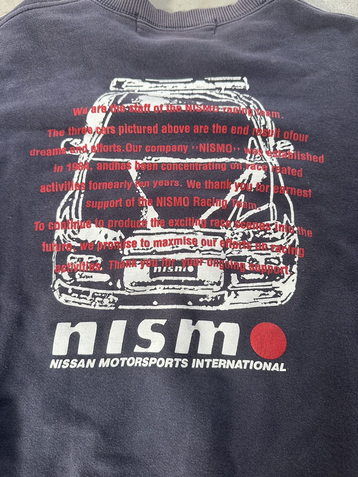Vintage Nismo Vintage Crewneck GT-R GT500 Racing Size US L / EU 52-54 / 3 - 7 Thumbnail