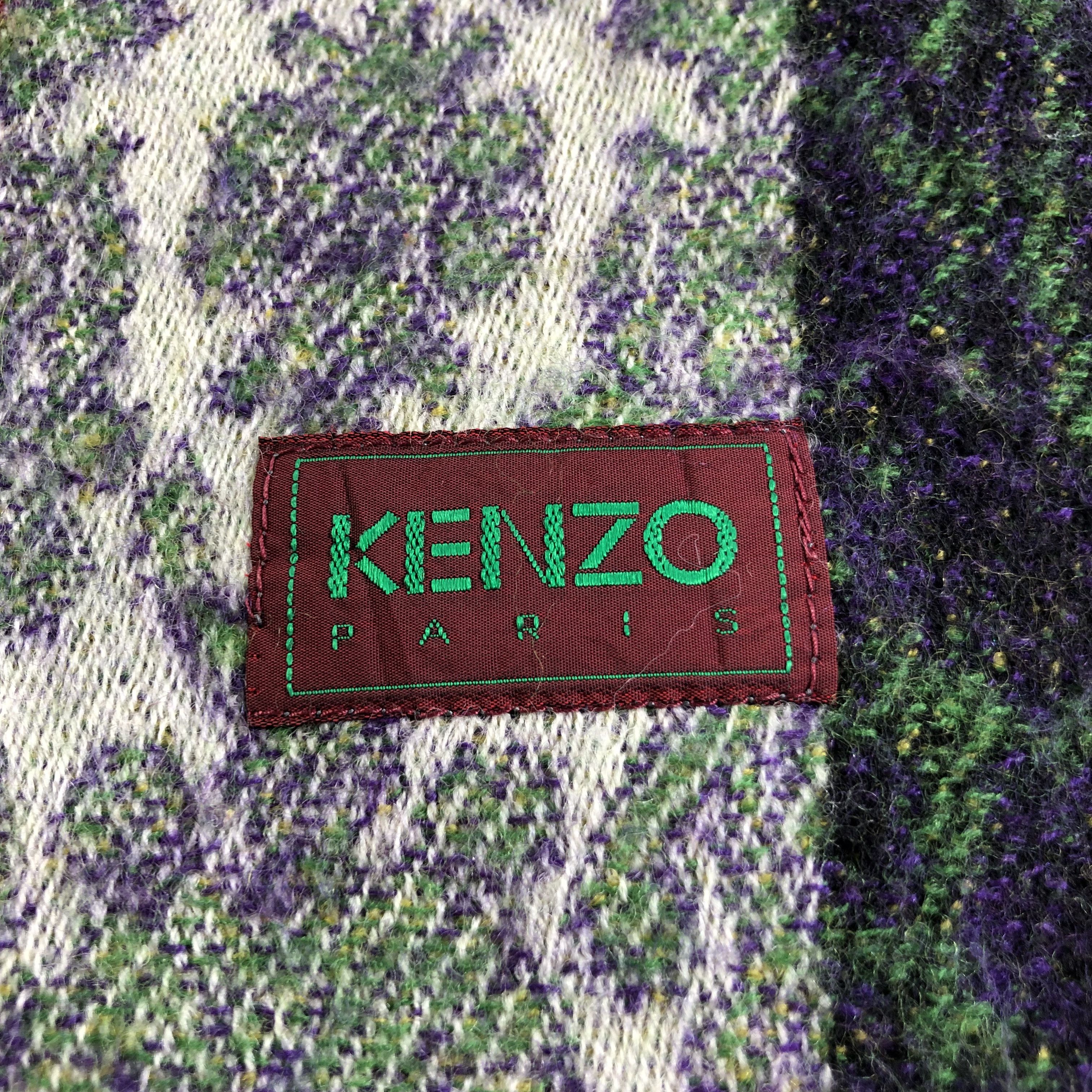 Kenzo Kenzo Wool Scarf Muffler V1976 Size ONE SIZE - 4 Thumbnail