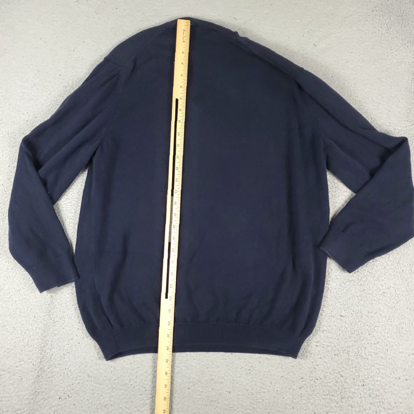 Lacoste VINTAGE Lacoste Sweater Men's Size 6 Pullover Knitted V-Neck Blue Cotton Casual Size US S / EU 44-46 / 1 - 6 Thumbnail