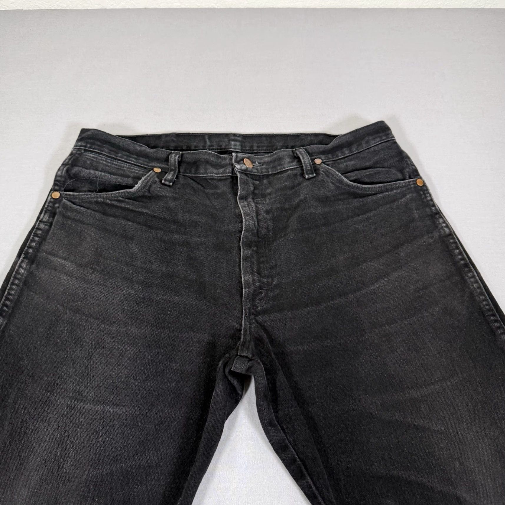 Wrangler Wrangler Jeans 13MWZ Denim Pants Cowboy Cut Straight Fit 36x32 Black Men Regular Cowboy Theme Mens Size US 36 / EU 52 - 3 Thumbnail