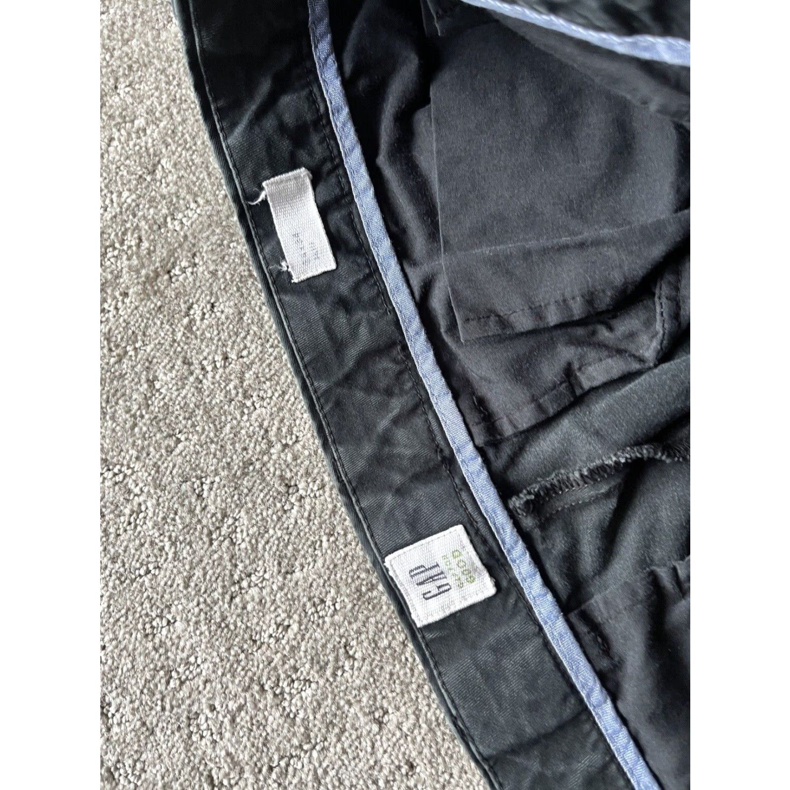 Gap Gap Men’s Chino Pants Size 34x34 Slim Fit Black Casual Cotton Skinny Flat Front Size US 34 / EU 50 - 5 Thumbnail