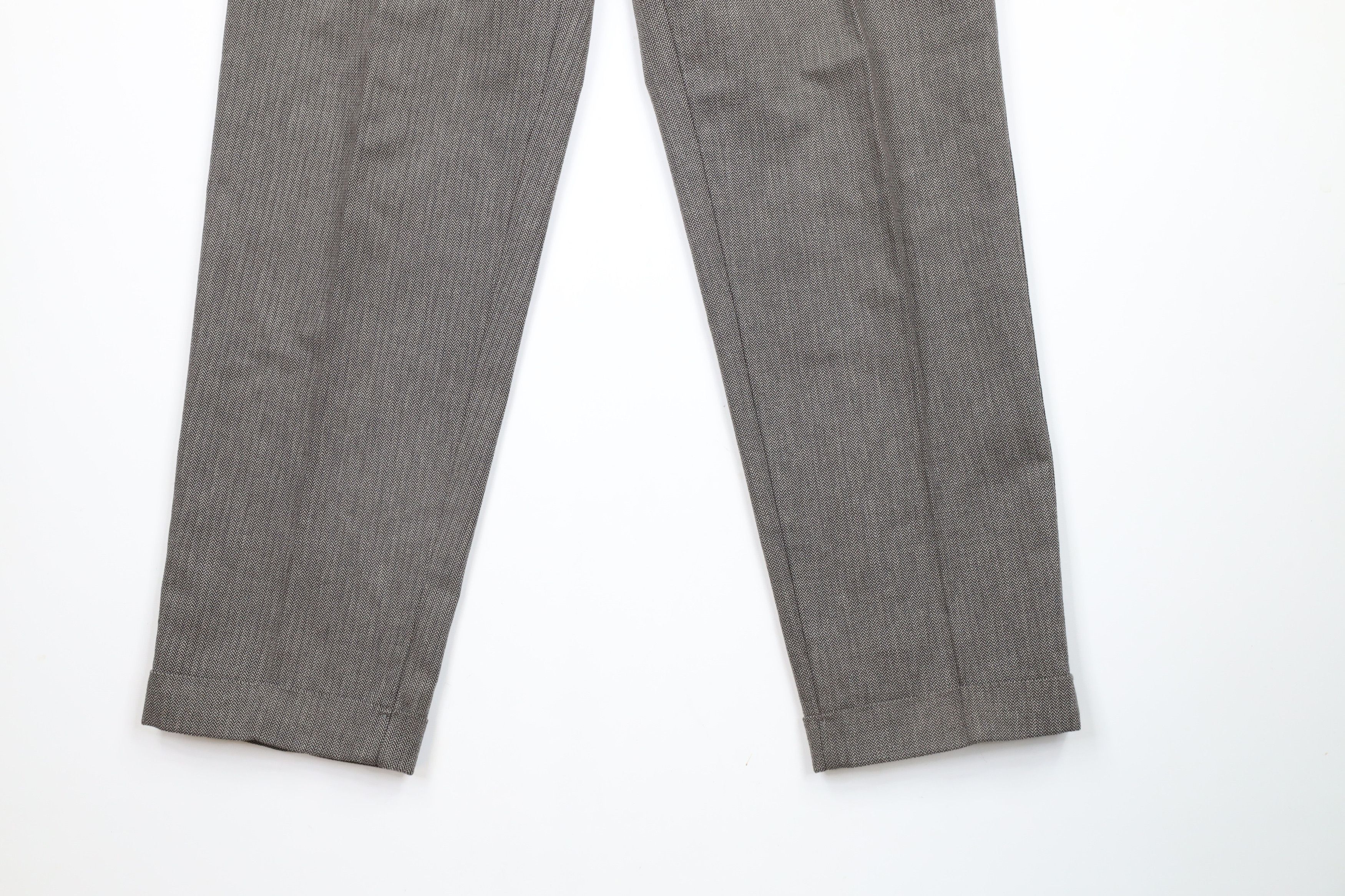 Vintage Vintage 90s Streetwear Dye Pleated Cuffed Cotton Chino Pants Size US 32 / EU 48 - 4 Thumbnail