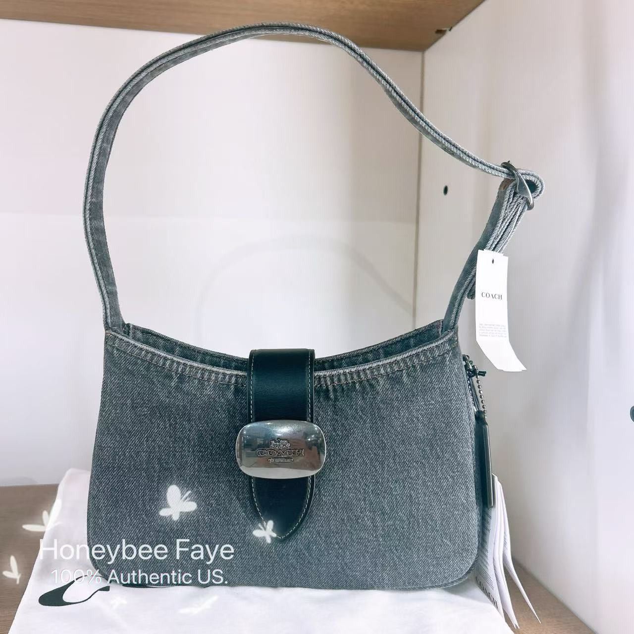 Coach Eliza Shoulder Bag In Signature Denim CAK45 Size ONE SIZE - 1 Thumbnail
