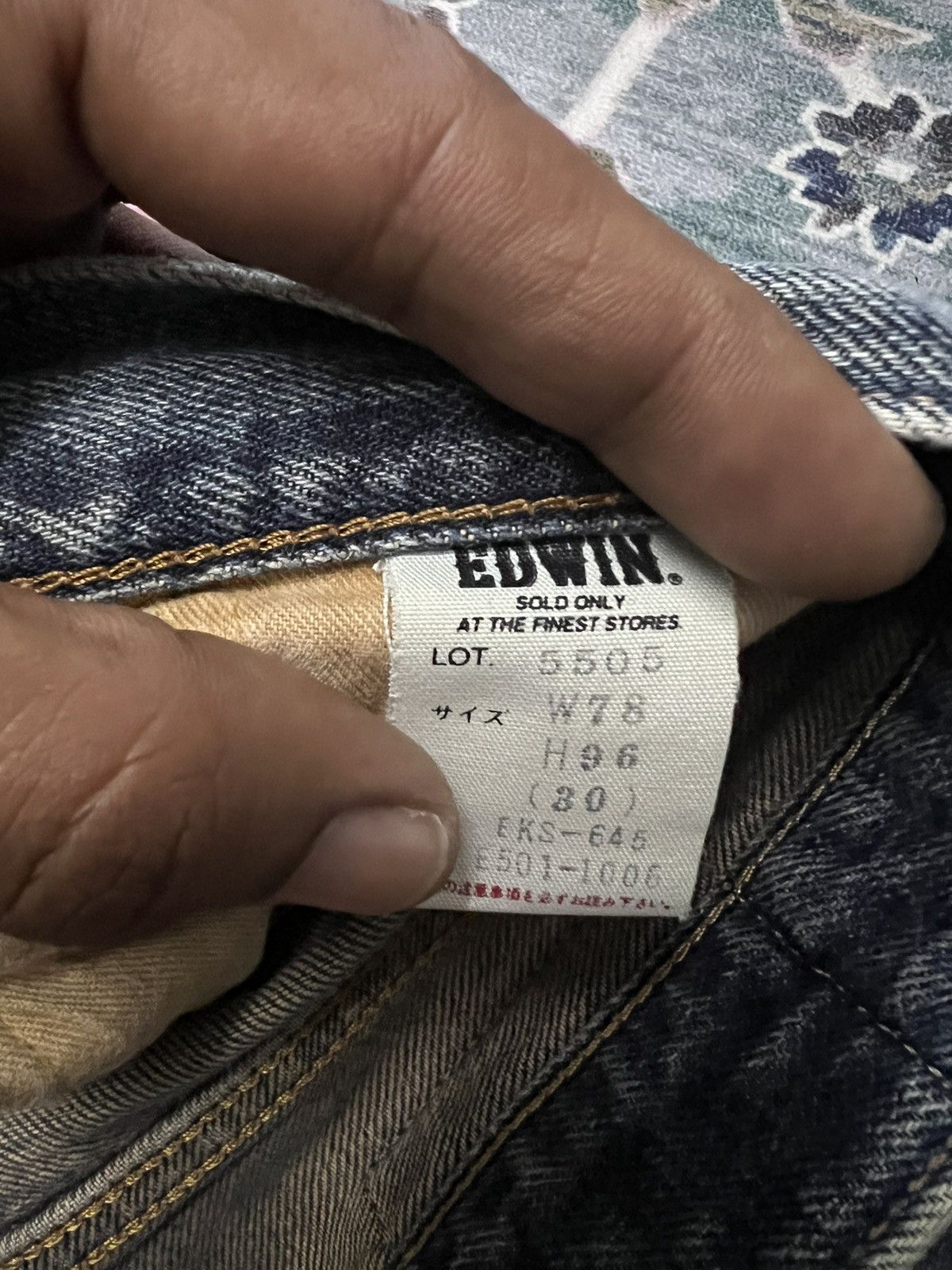 Japanese Brand × Vintage THRASHED EDWIN 505 SALVAGE DISTRESSED DENIM PANT Size US 28 / EU 44 - 9 Thumbnail