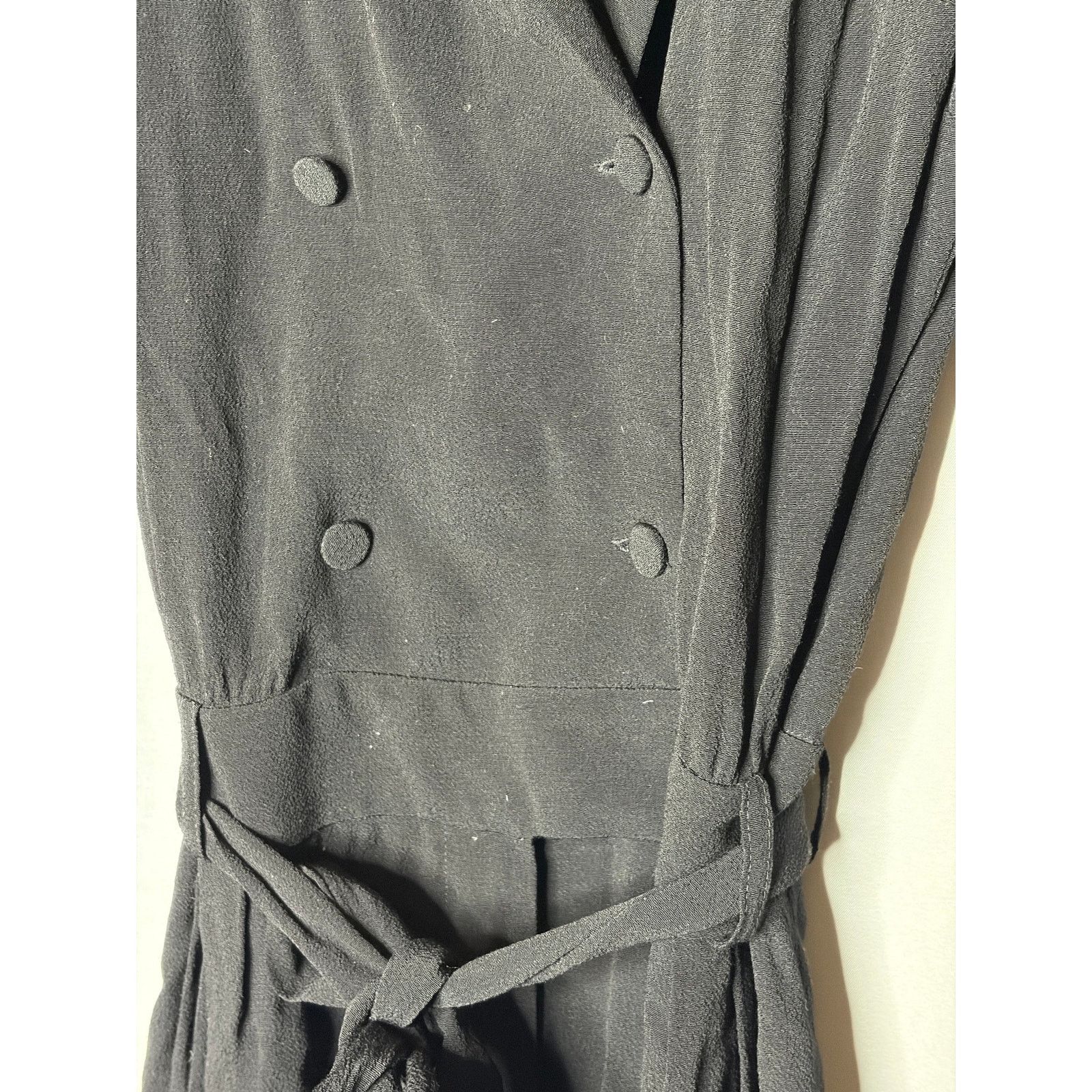 Sezane Sezane Black Emilie Jumpsuit Sz 38 US 6 Size 28" / US 6 / IT 42 - 6 Thumbnail