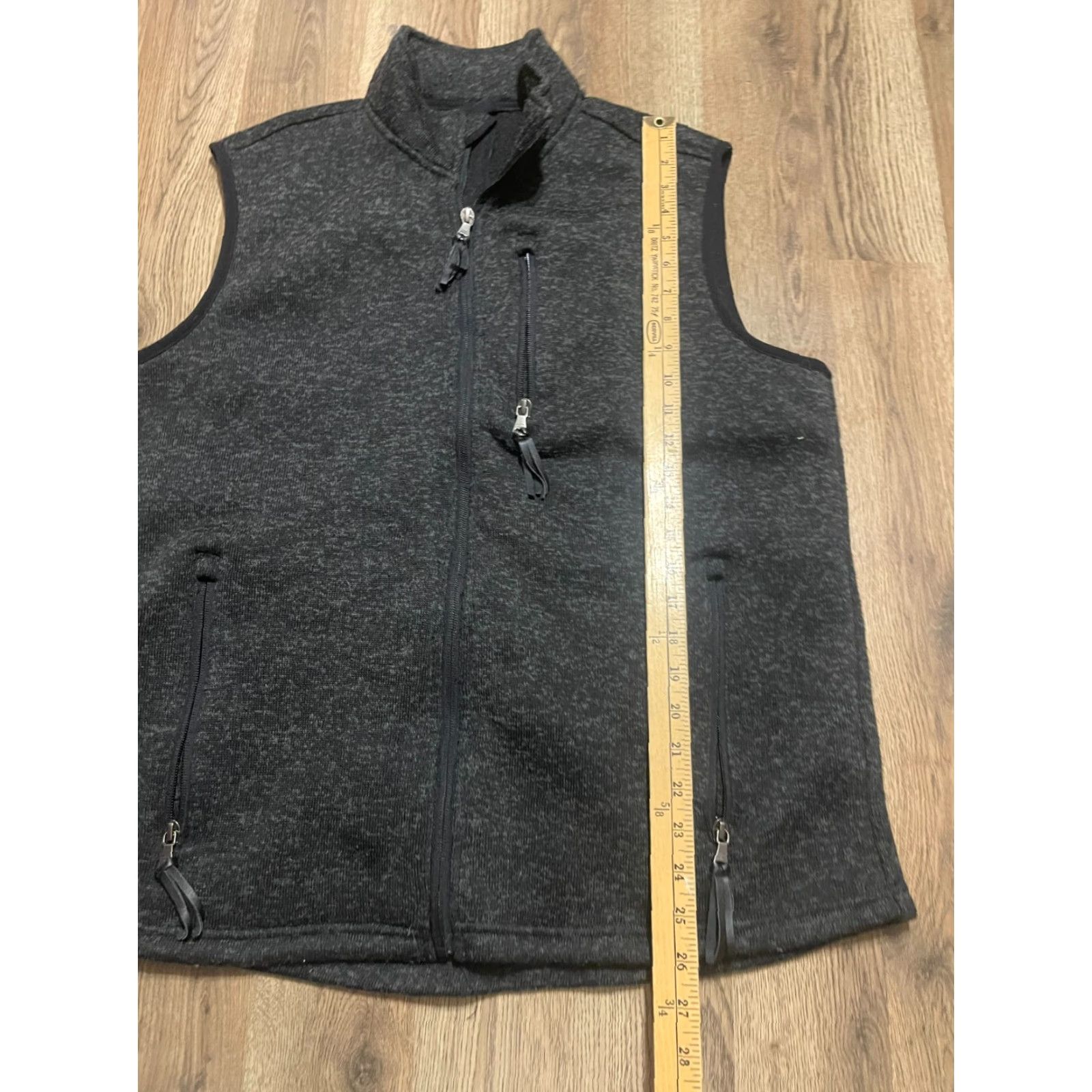 Cody James Cody James Sweater, Women's Size Large, Black, Zip Up, Sleeveless, Pockets, Vest, Zip Pockets, Casual, Regular, Fall/Spring/Summer, Women, L Size L / US 10 / IT 46 - 4 Thumbnail