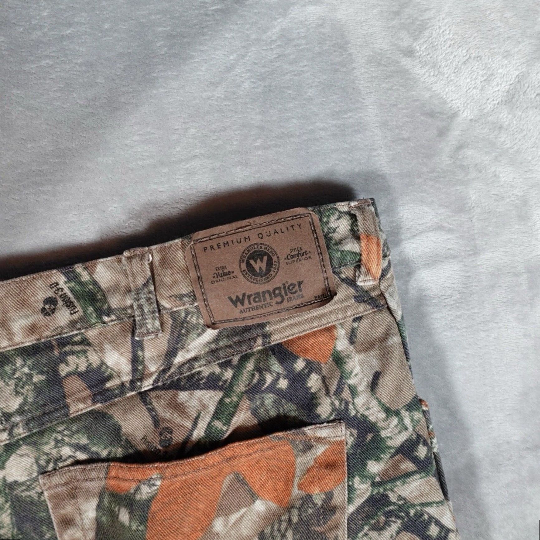 Wrangler VINTAGE Wrangler Fusion 3D Camo Hunting Double Knee Jeans Pants Mens 42x30 97GR1FS Size US 42 / EU 58 - 5 Thumbnail