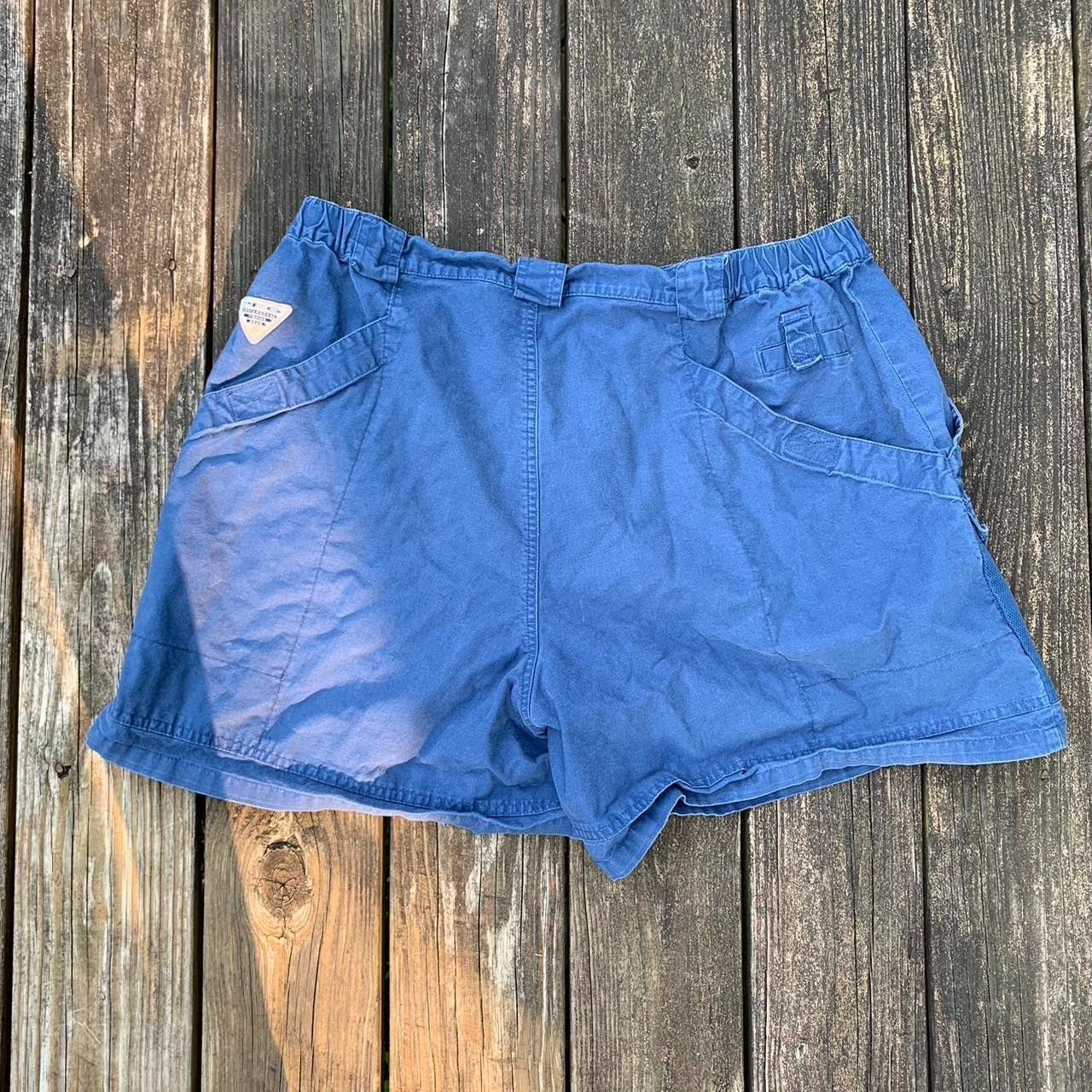 Vintage 80’s royal blue Columbia Pfg Fishing shorts cargo
