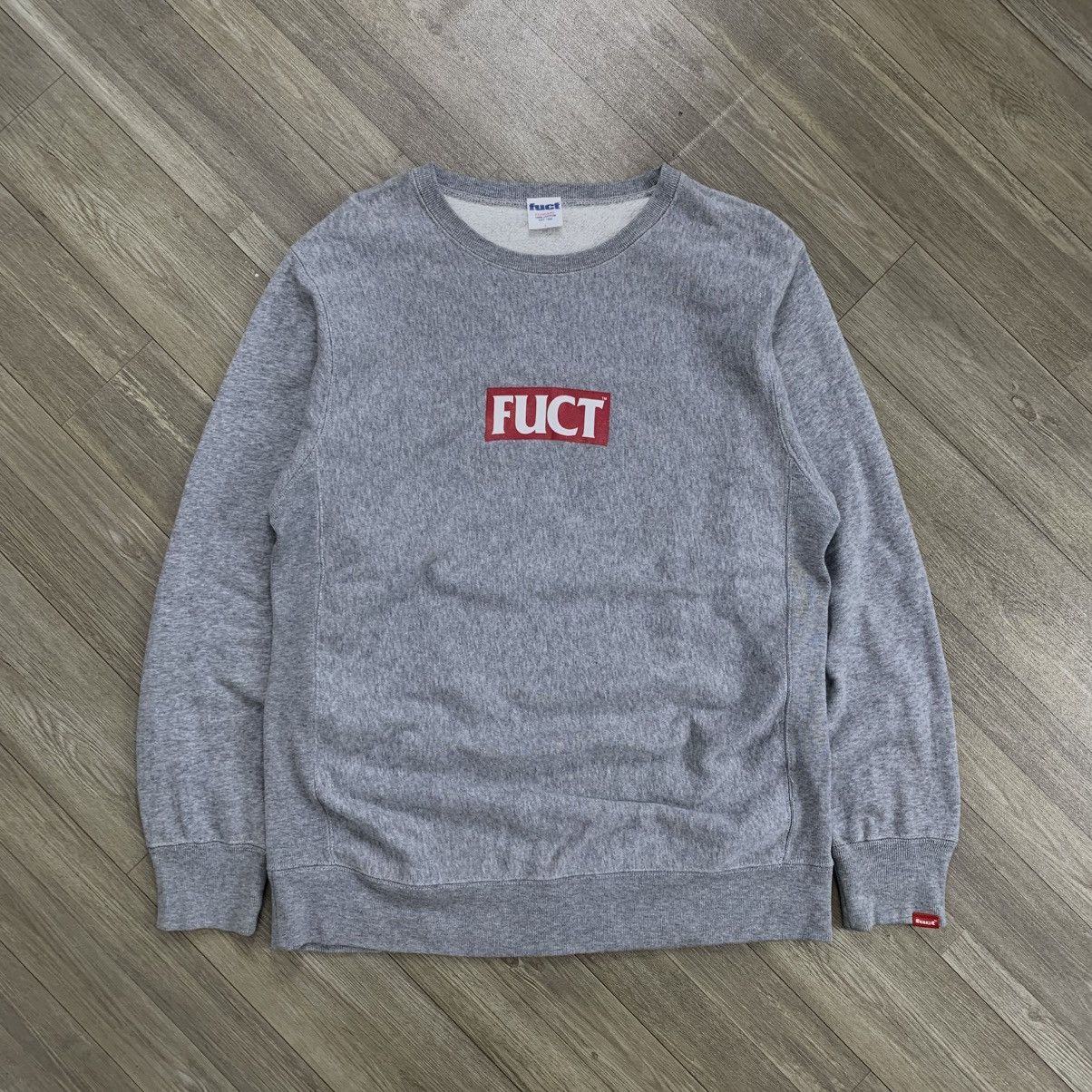 champion × fuct logo sweat foody グレー champion × fuct logo sweat foody グレー 2000's FUCT X CHAMPION