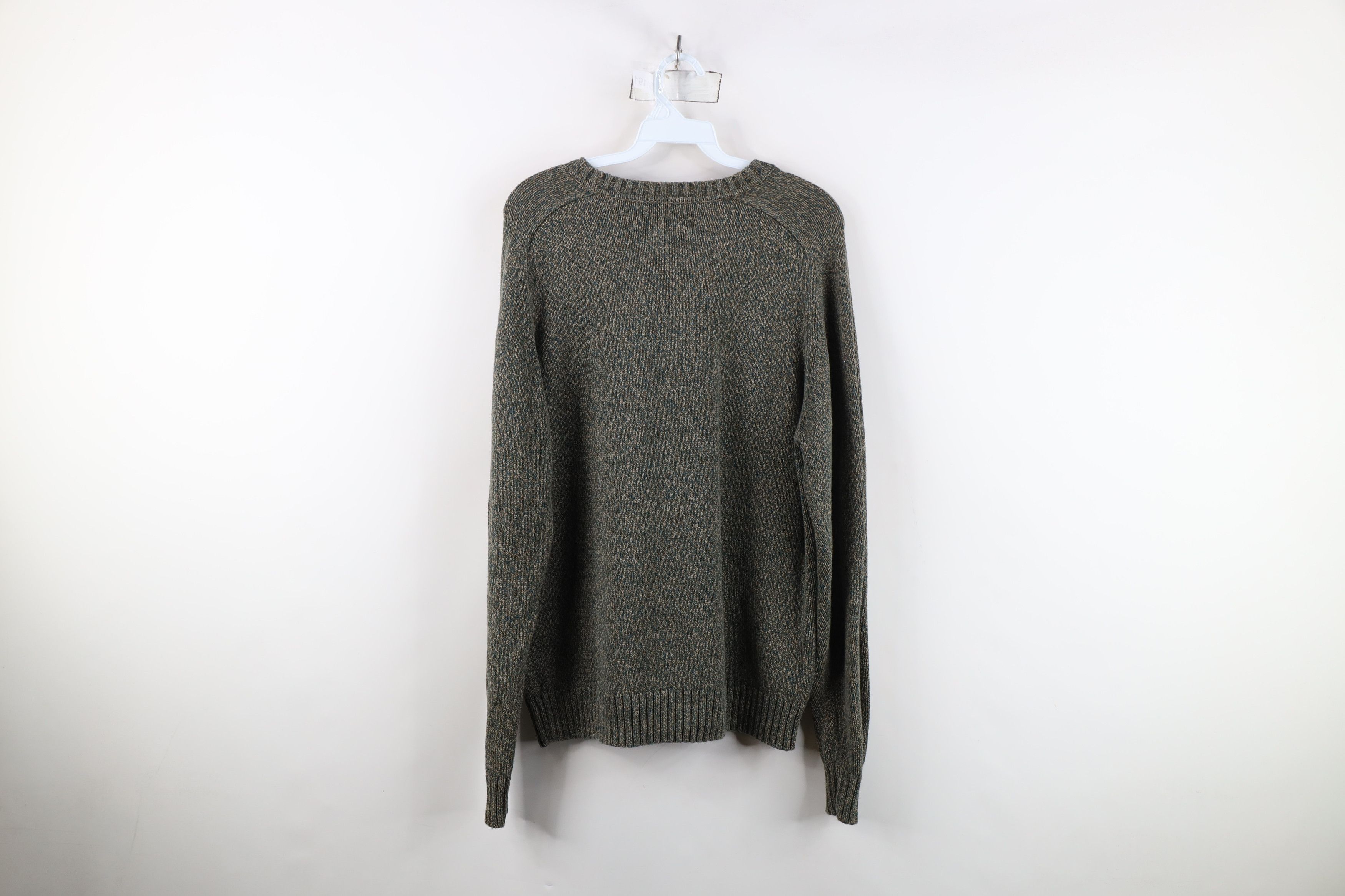 Vintage Vintage 90s Streetwear Heavyweight Cotton Knit Sweater Green Size US M / EU 48-50 / 2 - 6 Thumbnail