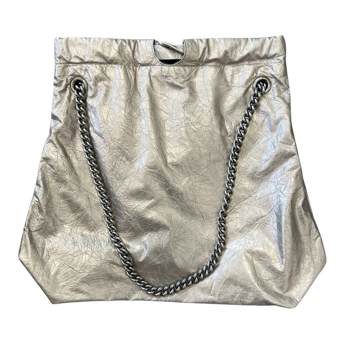 Balenciaga BALENCIAGA Crush Small Chain Shoulder Bag Metallic Silver Size ONE SIZE - 11 Thumbnail