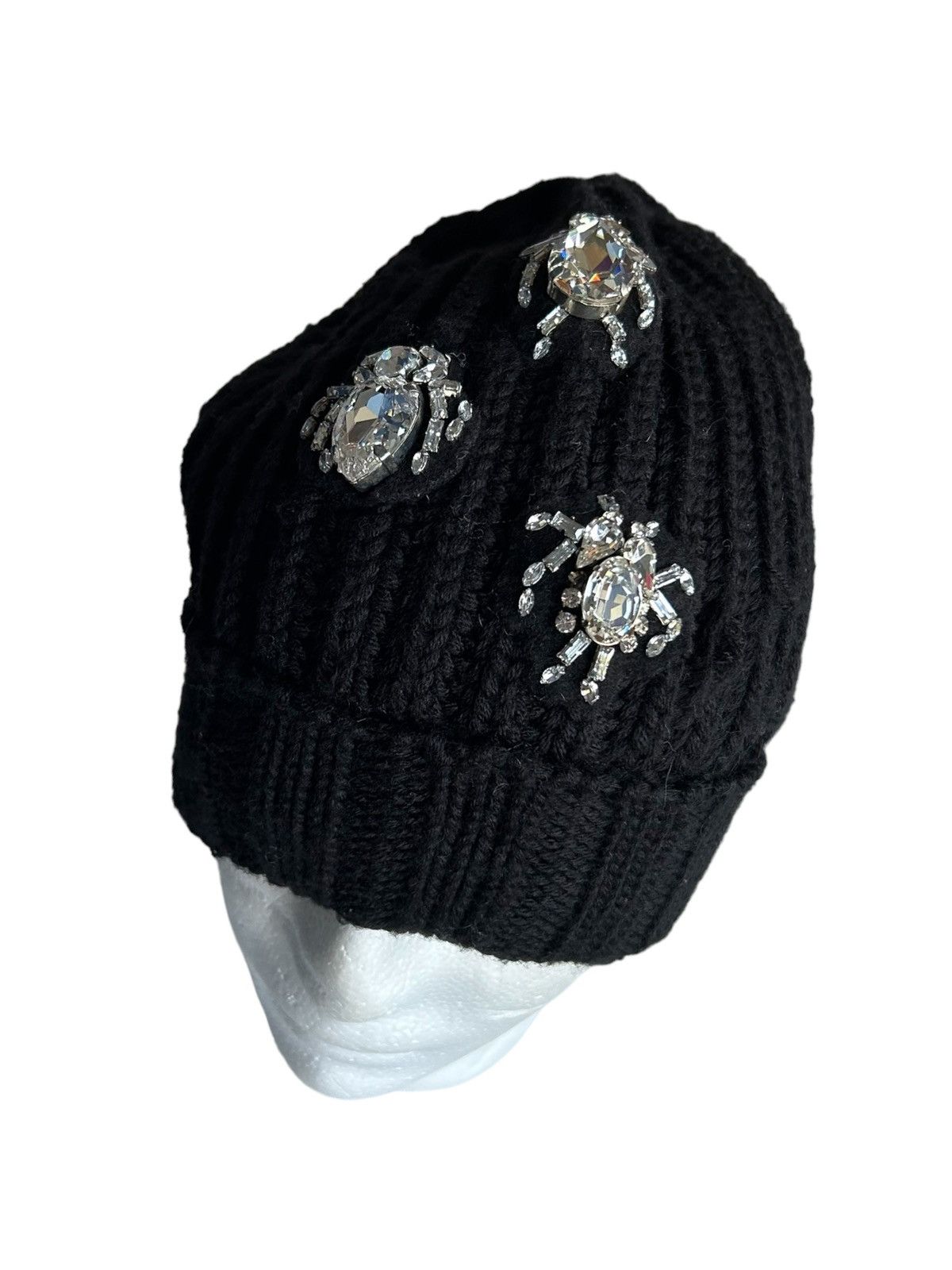 14th Addiction × Japanese Brand × Le Grande Bleu (L.G.B.) Japanese MARCOBOLOGNA Punk Bondage wool knitted Beanie Hats Size ONE SIZE - 4 Thumbnail
