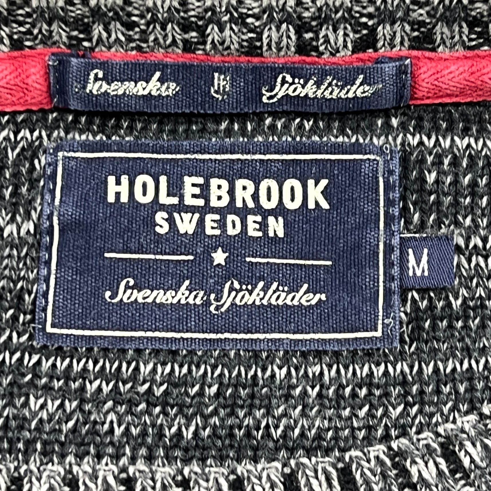 Vintage Holebrook Sweden Mens Sweater Medium Cotton Gray Crewneck Diamond Knit Size US M / EU 48-50 / 2 - 4 Thumbnail