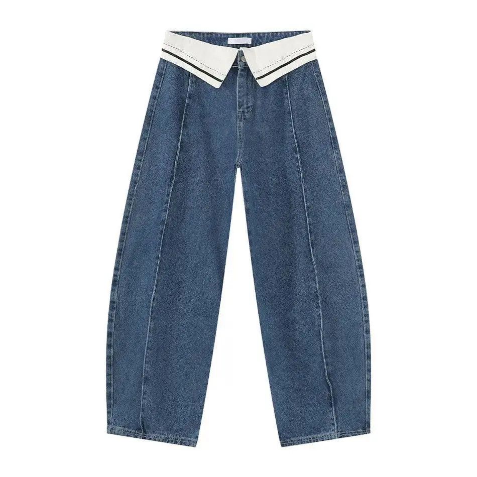 Japanese Brand Retro loose wide leg high street jeans Size US 32 / EU 48 - 5 Thumbnail